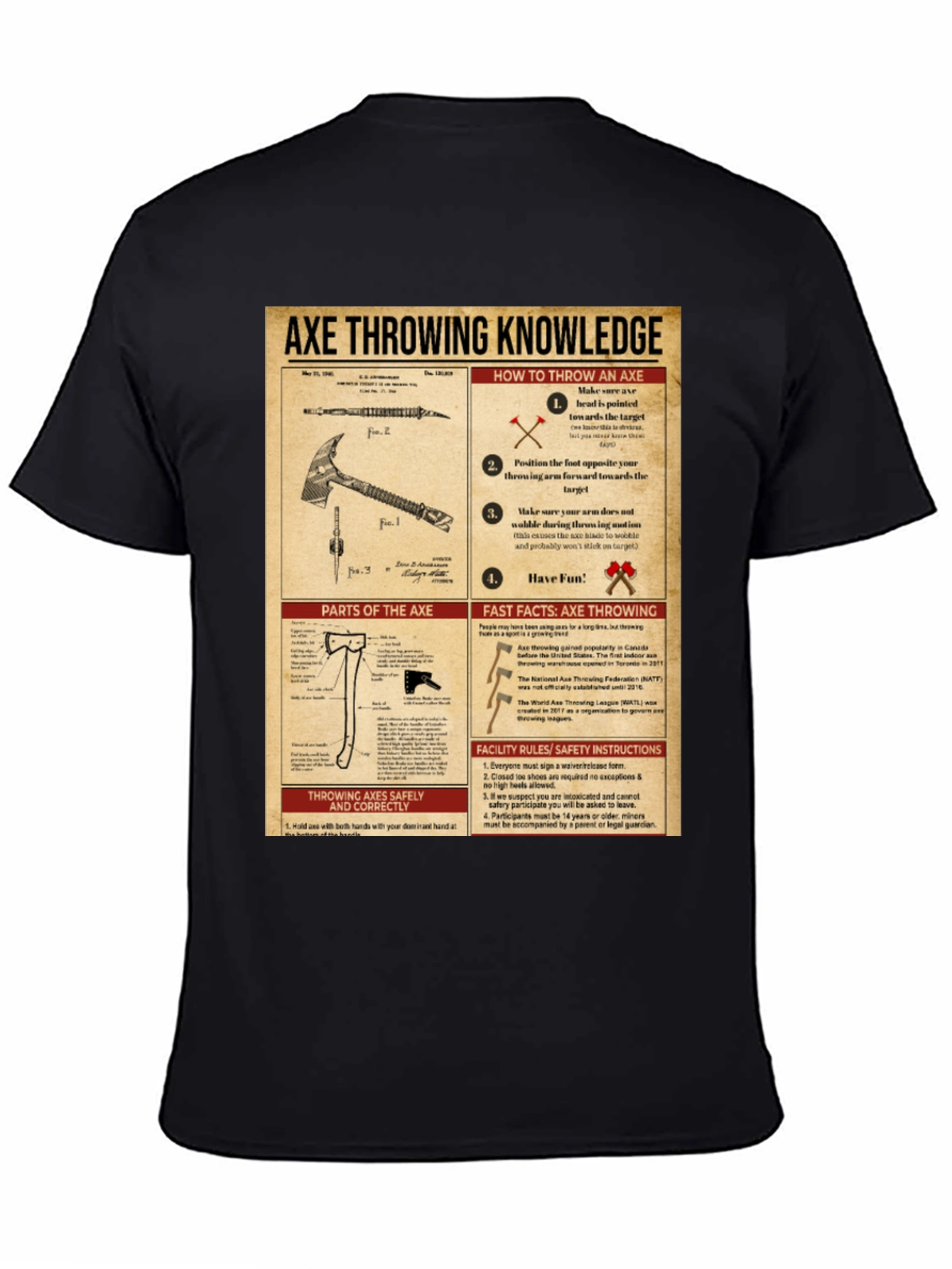 Axe Throwing Knowledge T-Shirt