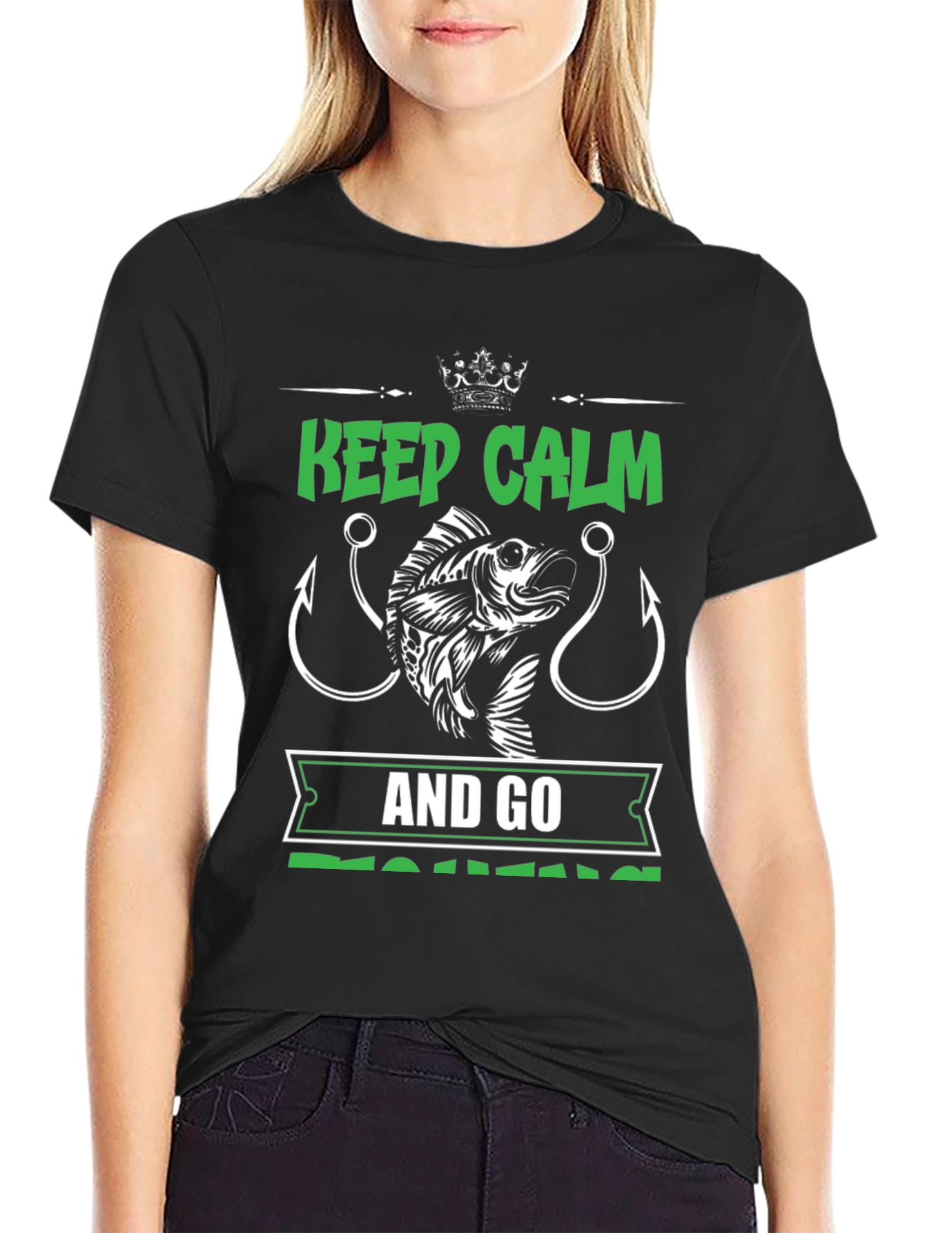 Keep Calm and Go Fishing Graphic Tee