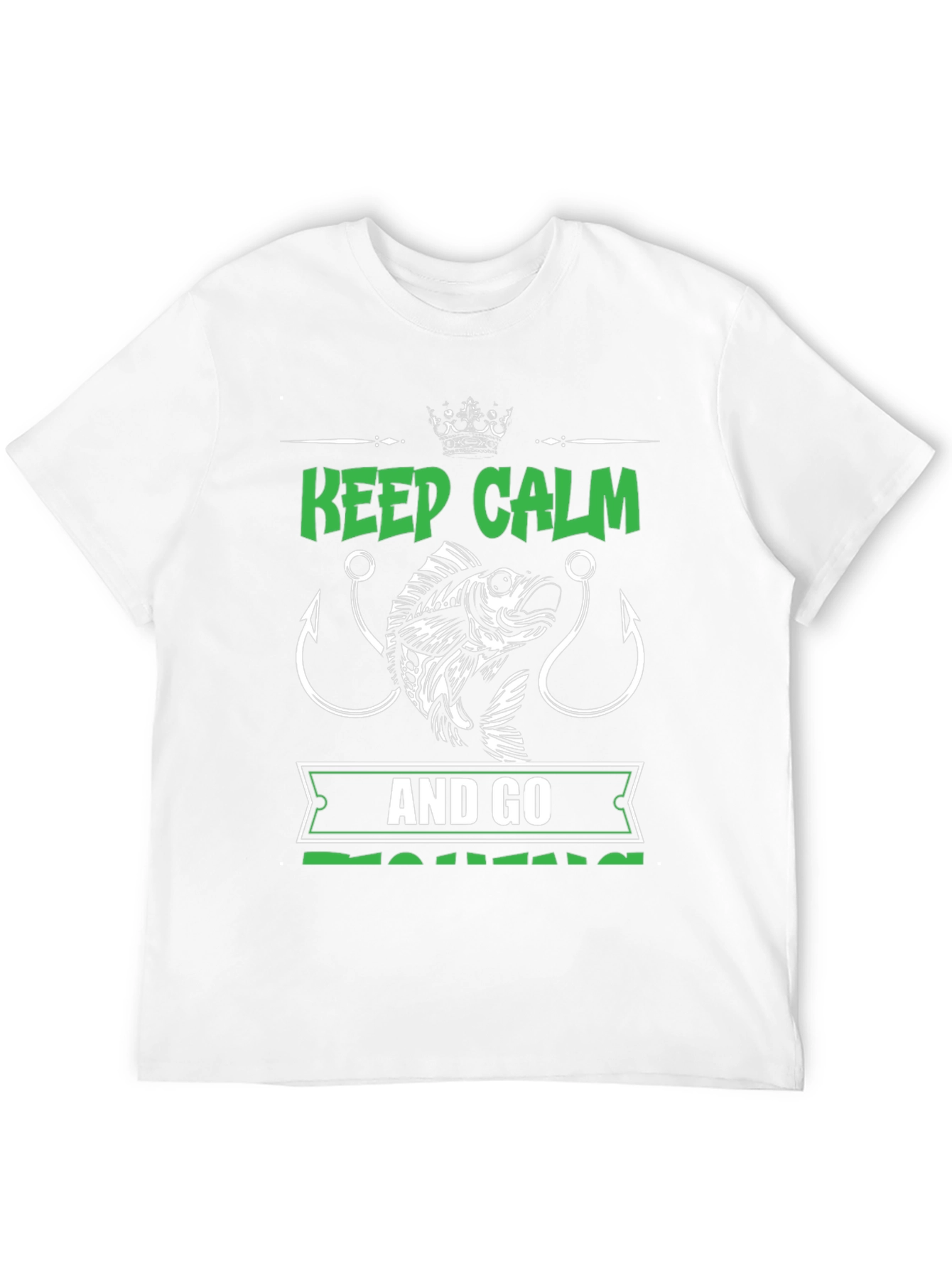 Keep Calm and Go Fishing Graphic Tee