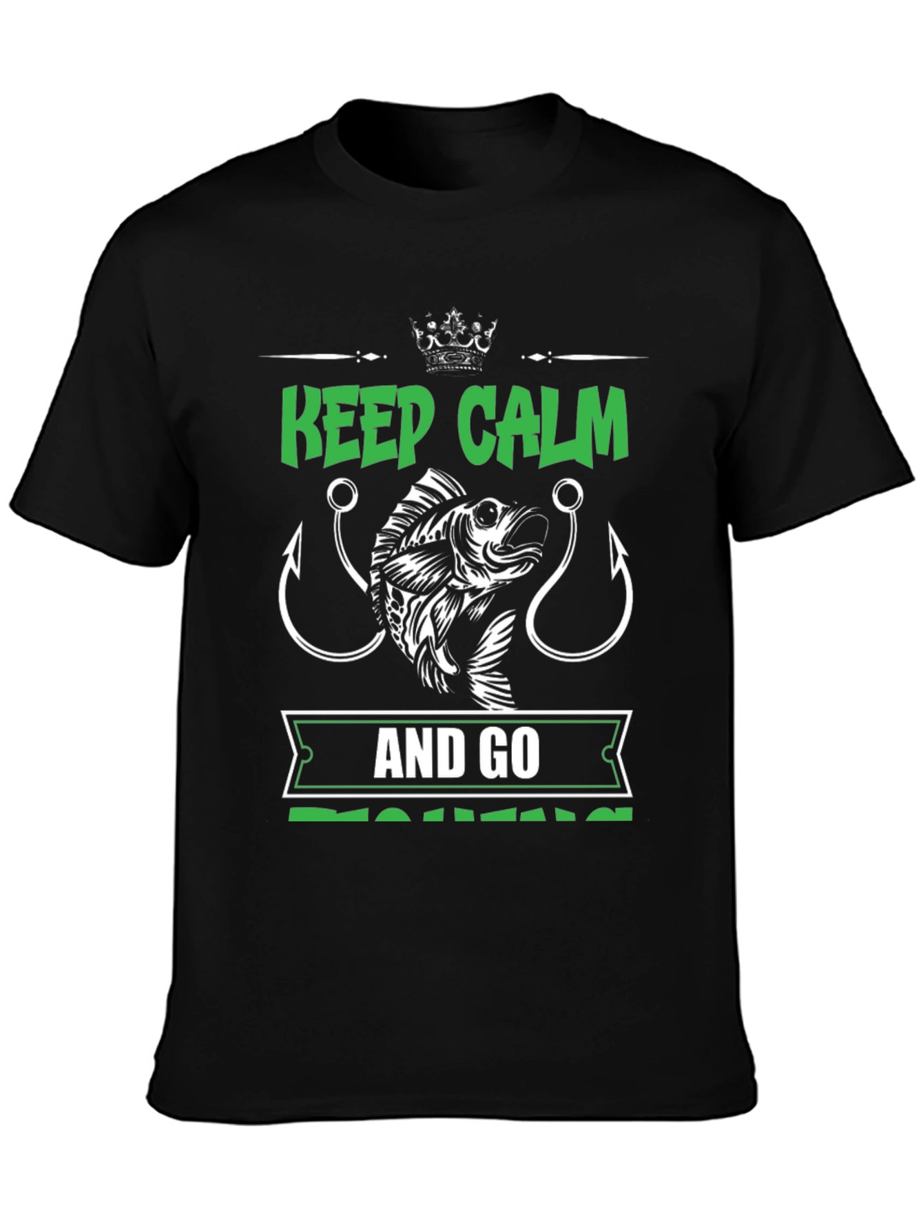 Keep Calm and Go Fishing Graphic Tee