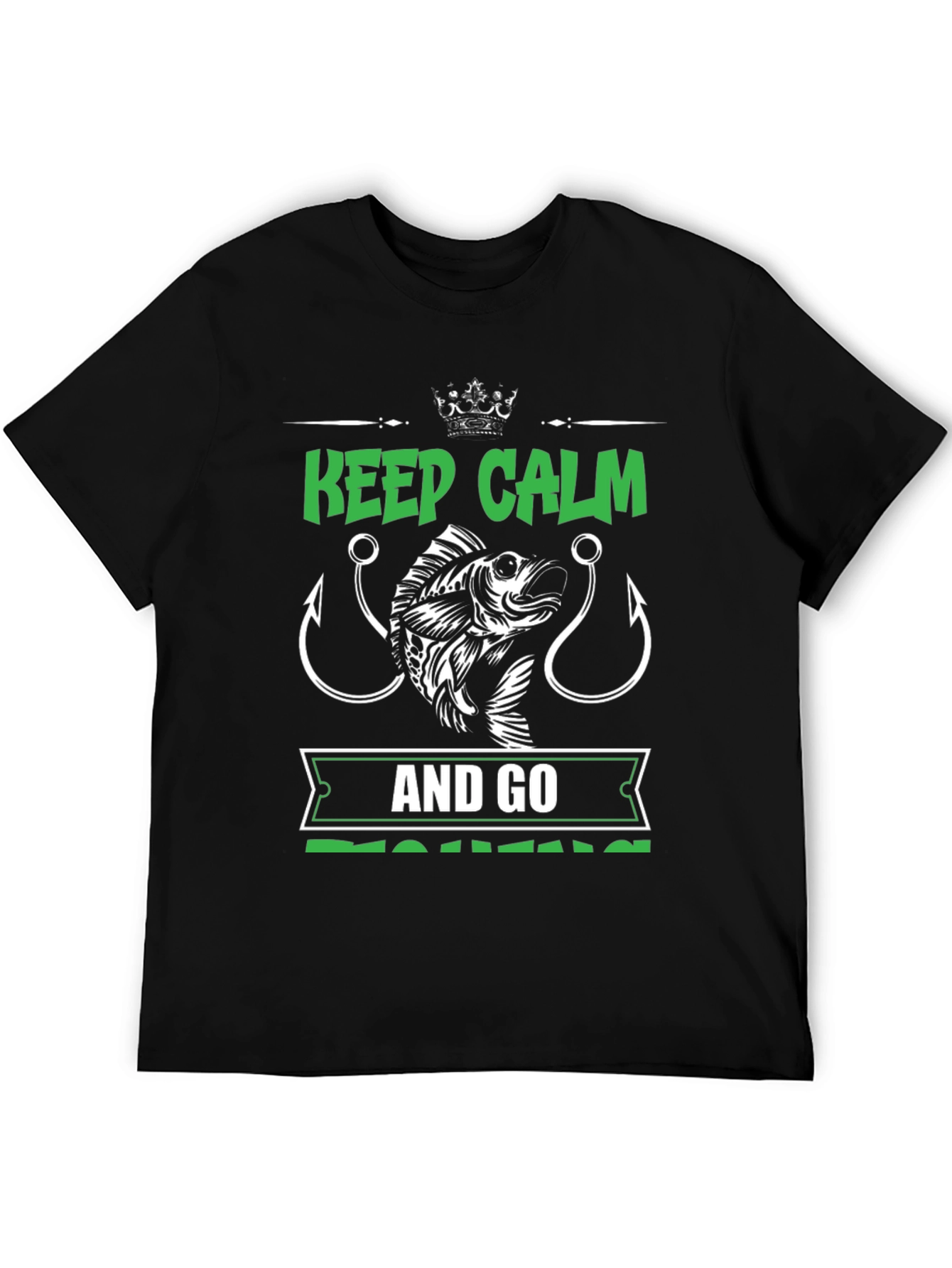 Keep Calm and Go Fishing Graphic Tee