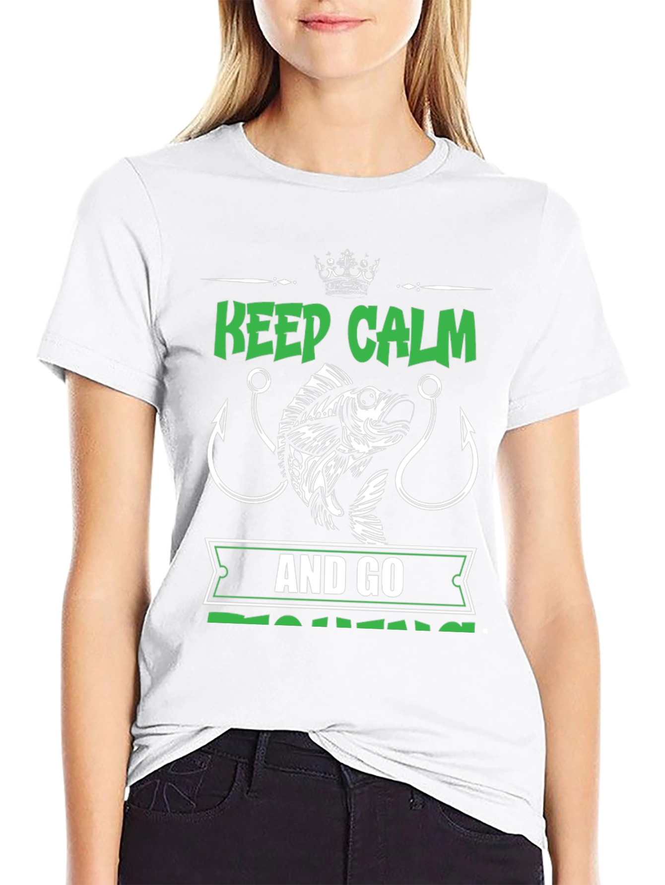 Keep Calm and Go Fishing Graphic Tee