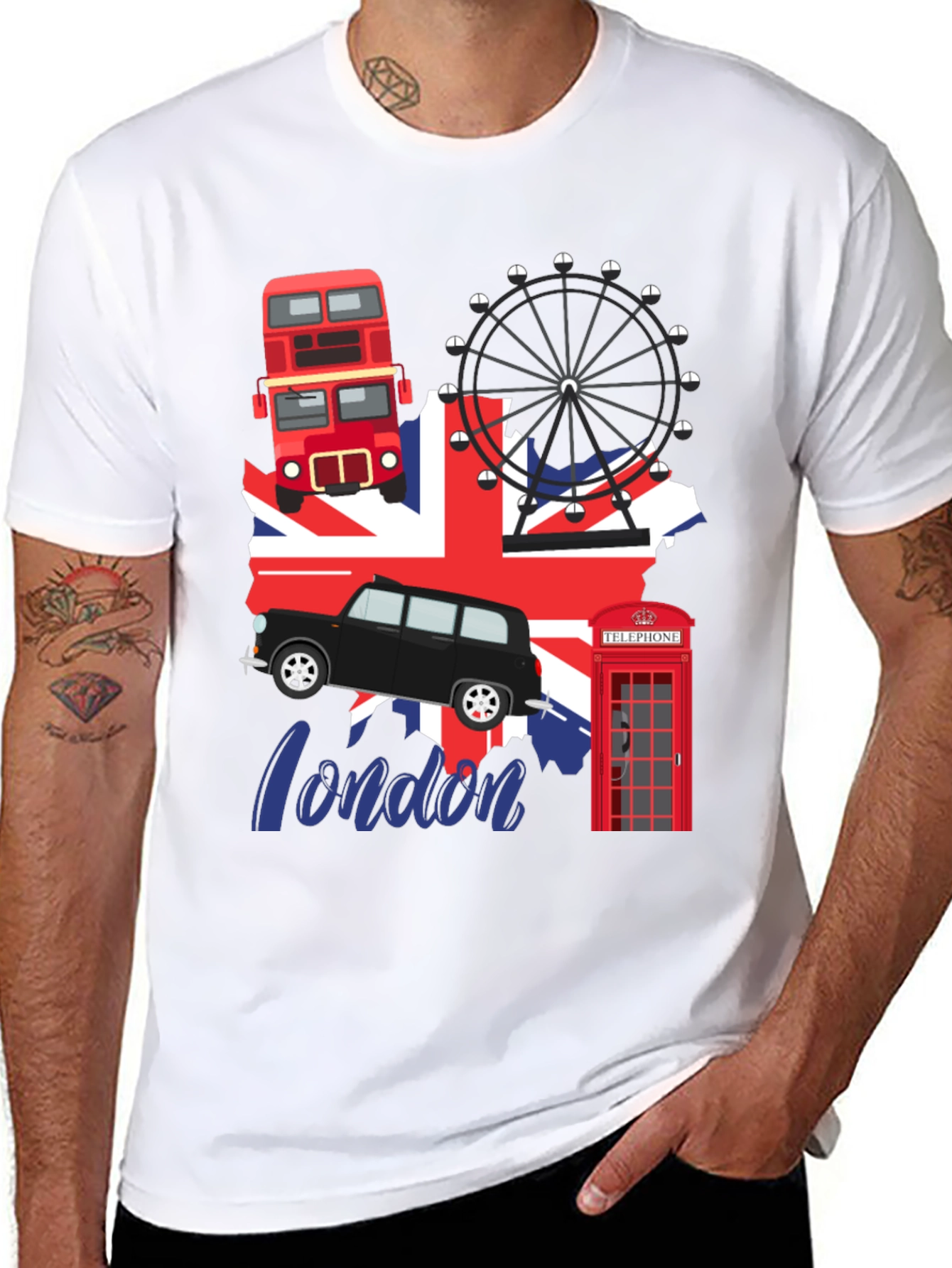 London Landmarks Graphic Tee