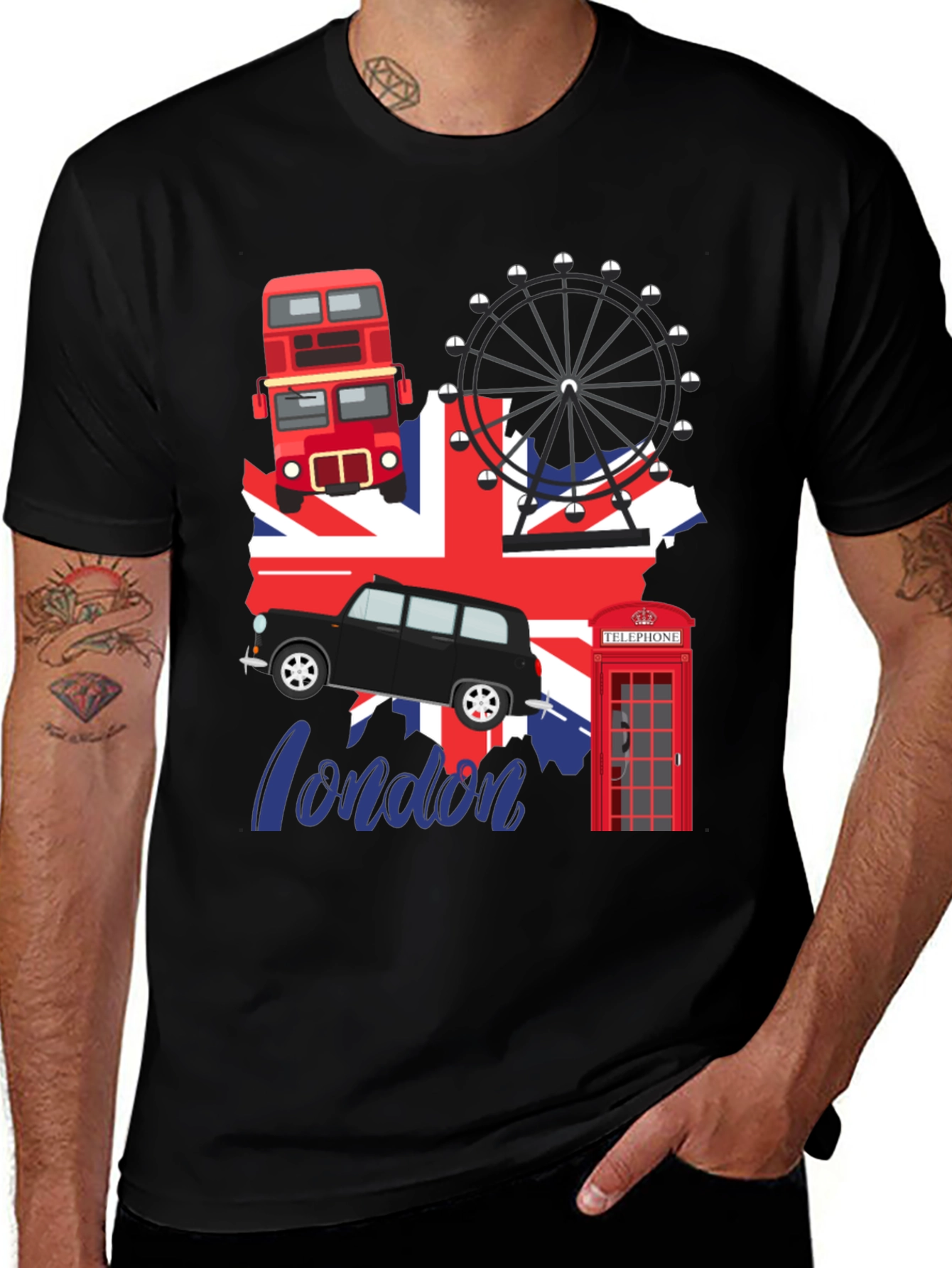 London Landmarks Graphic Tee