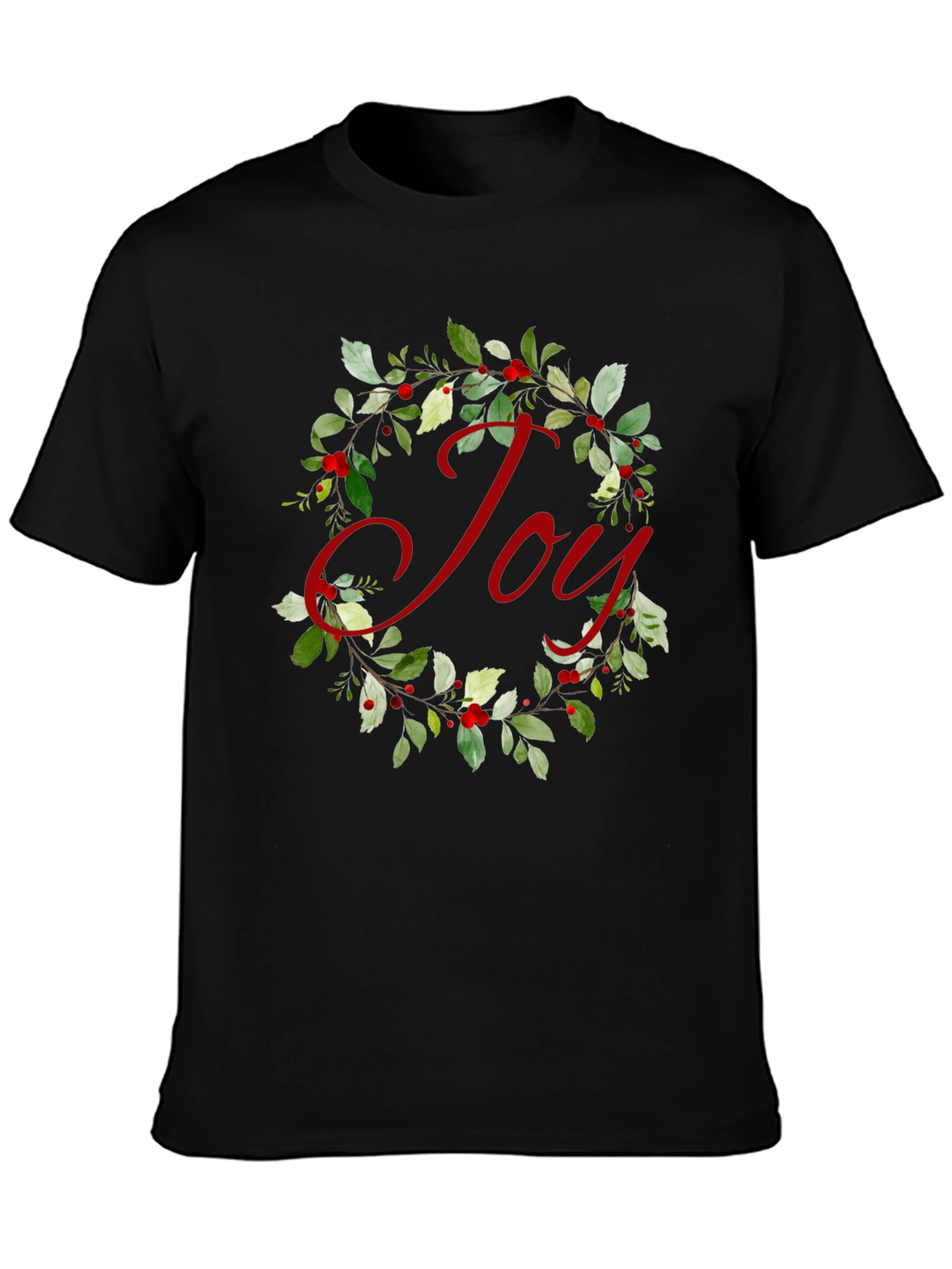 Joy Wreath Graphic Tee - Holiday Cheer