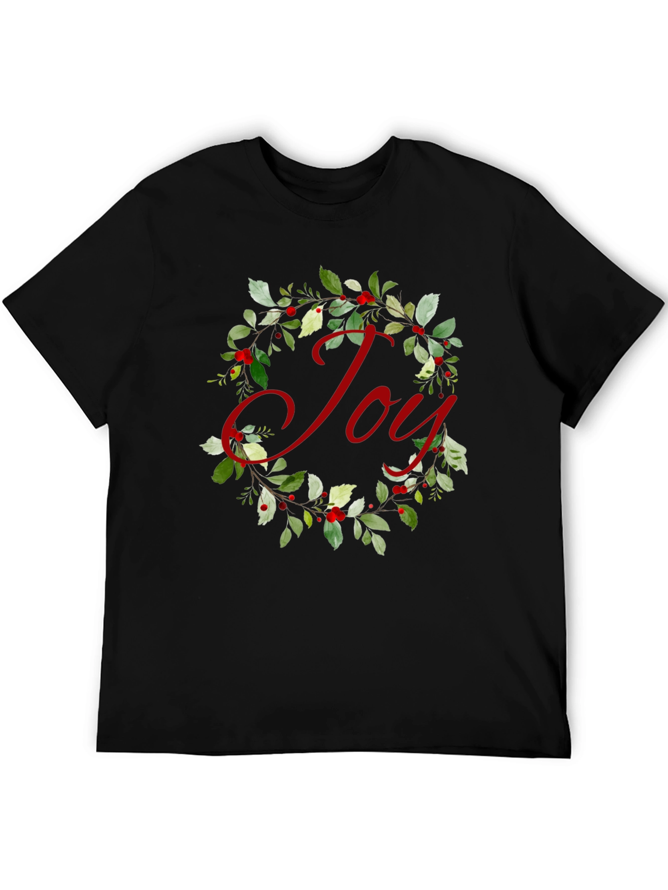 Joy Wreath Graphic Tee - Holiday Cheer