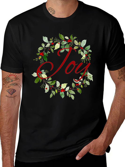 Joy Wreath Graphic Tee - Holiday Cheer