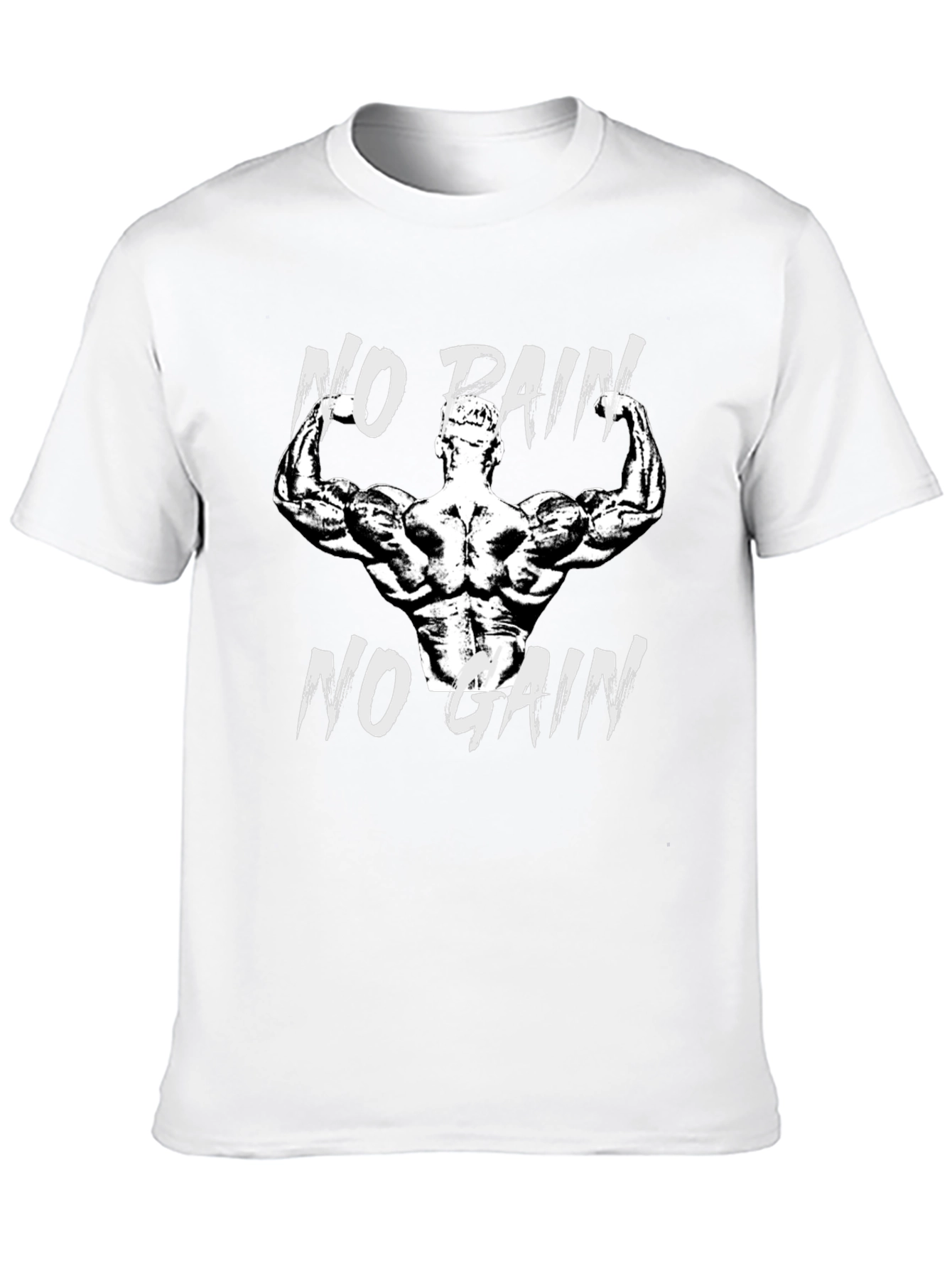 No Pain No Gain Graphic T-Shirt Fitness Motivation