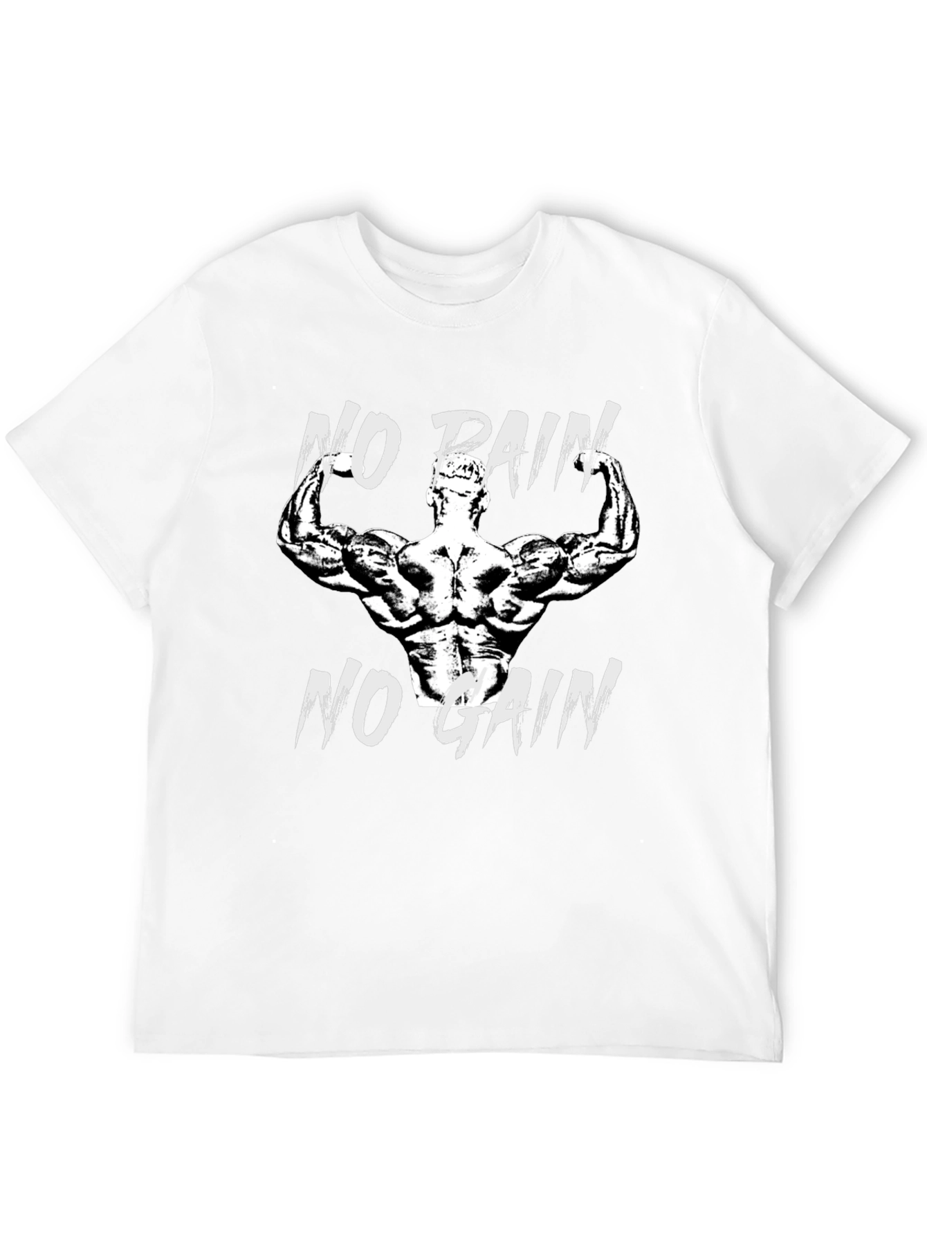 No Pain No Gain Graphic T-Shirt Fitness Motivation