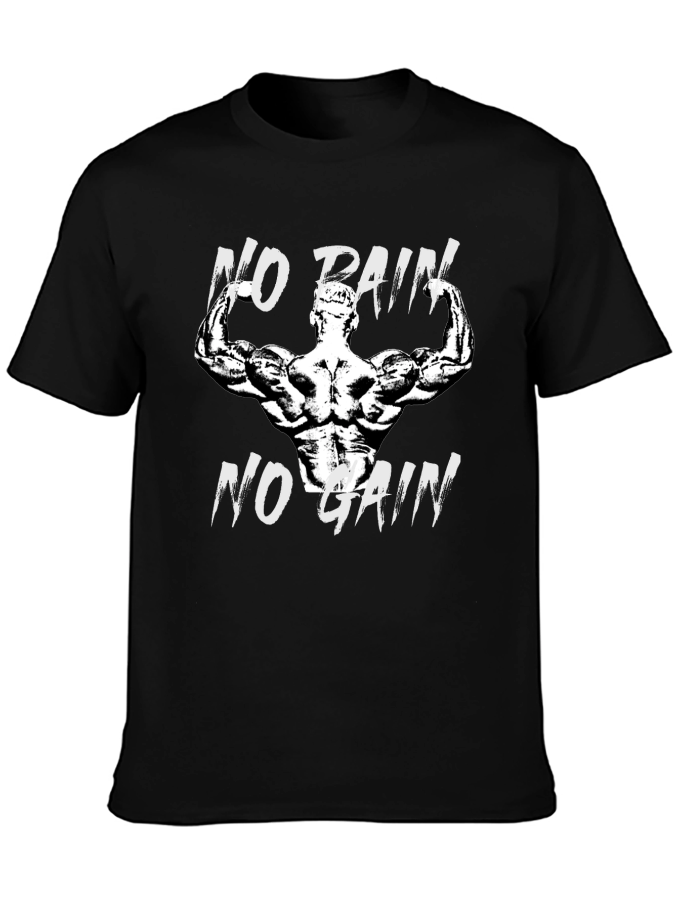 No Pain No Gain Graphic T-Shirt Fitness Motivation