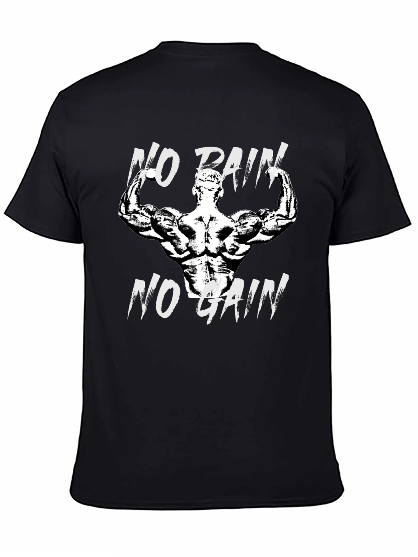 No Pain No Gain Graphic T-Shirt Fitness Motivation