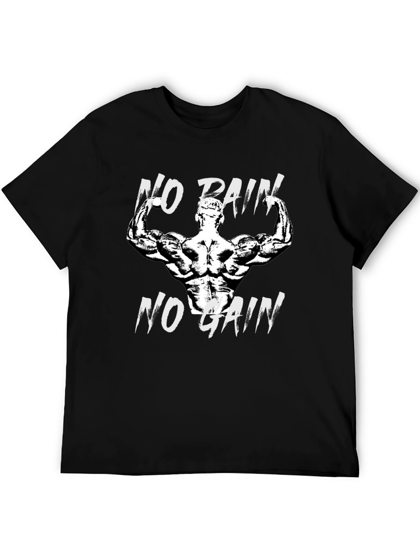 No Pain No Gain Graphic T-Shirt Fitness Motivation