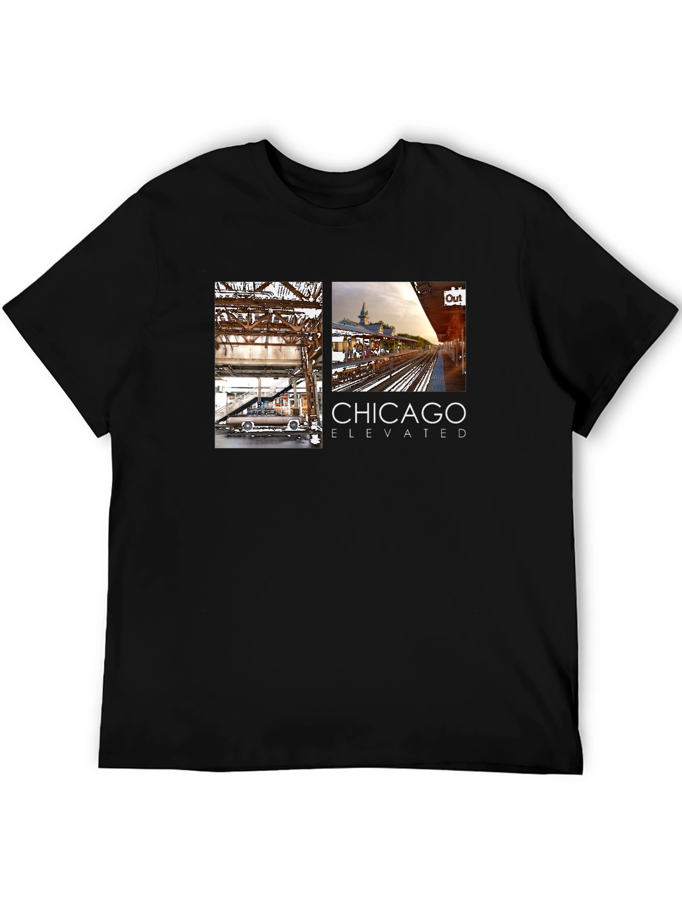 Chicago Elevated Train T-Shirt