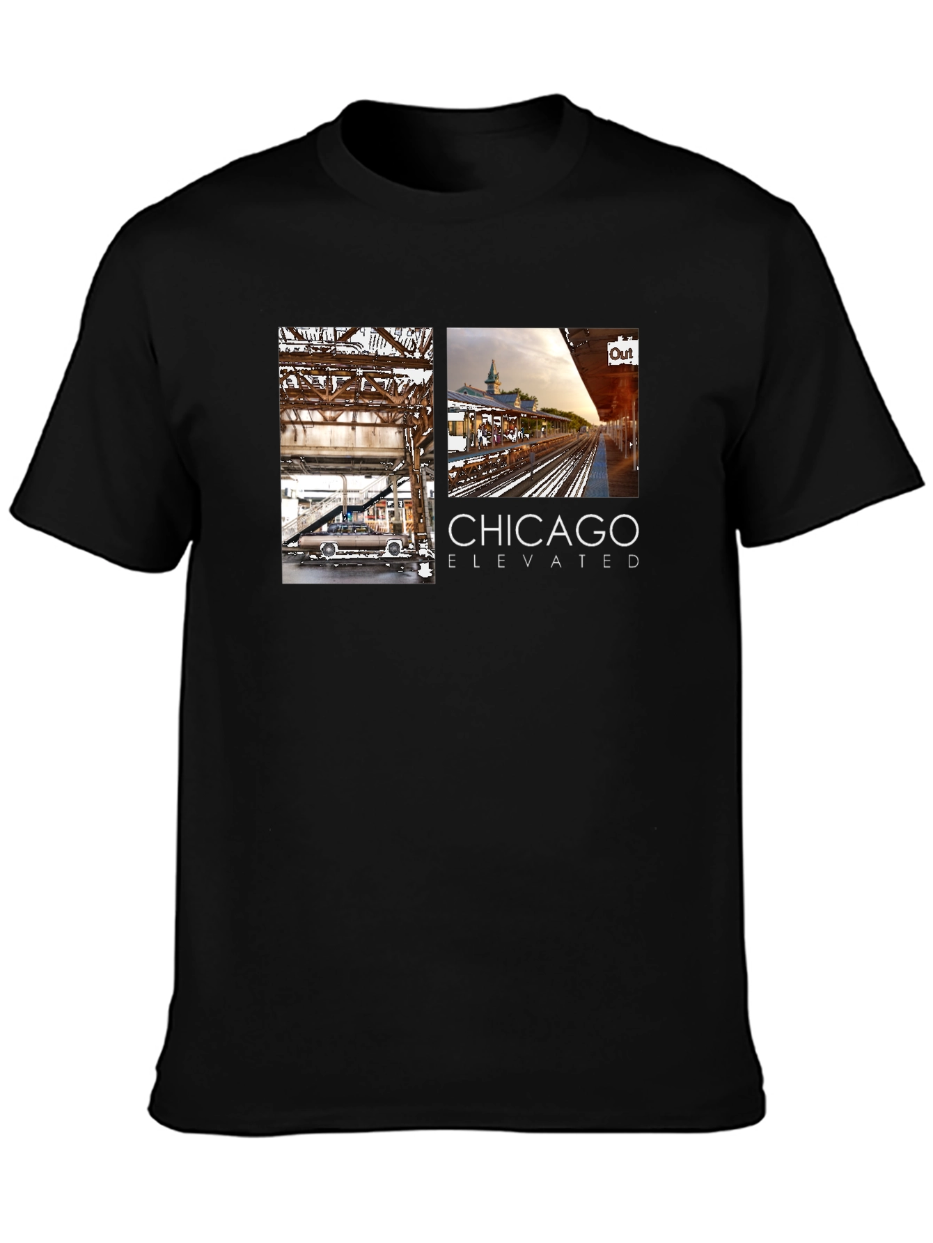 Chicago Elevated Train T-Shirt
