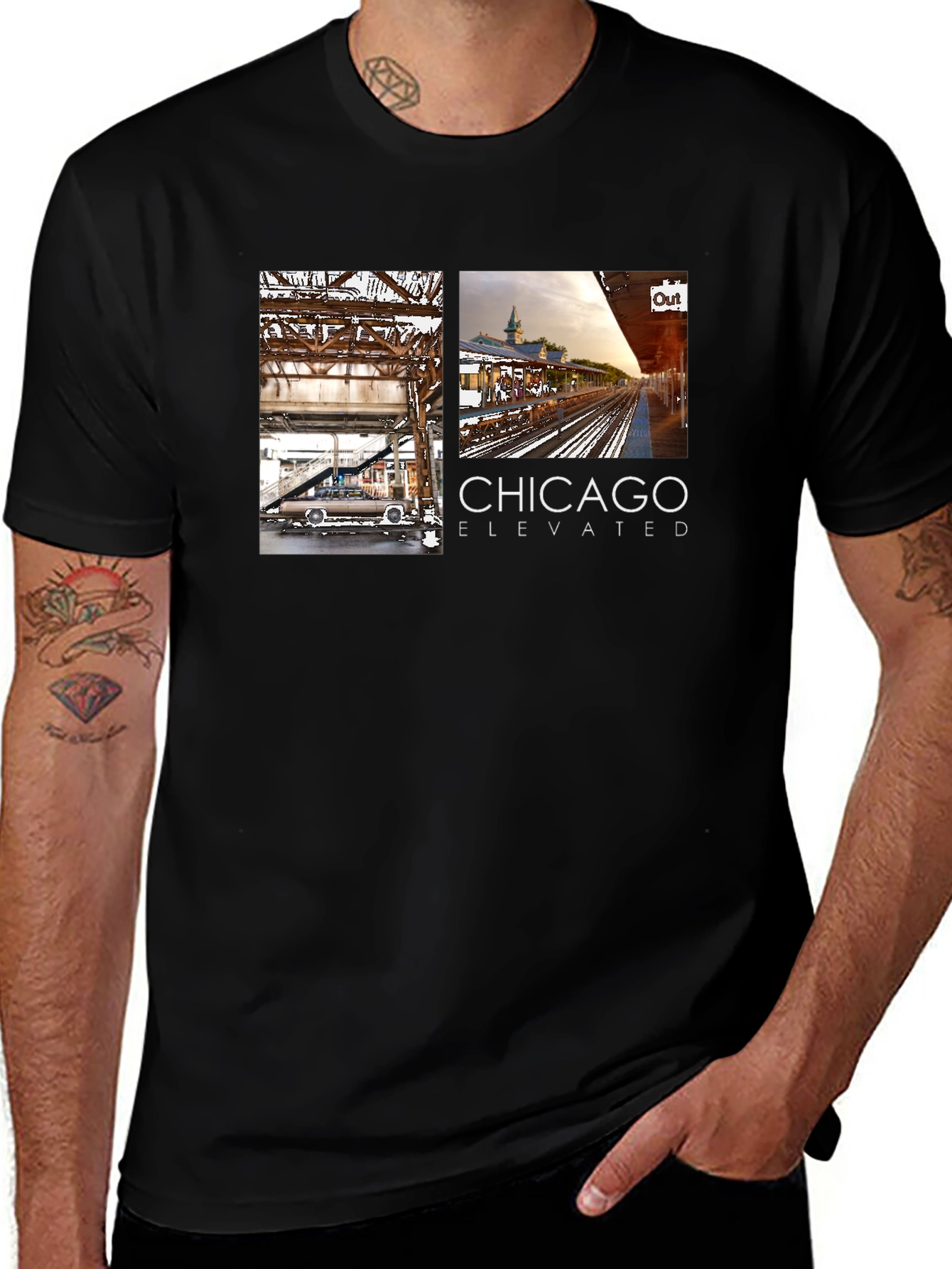 Chicago Elevated Train T-Shirt
