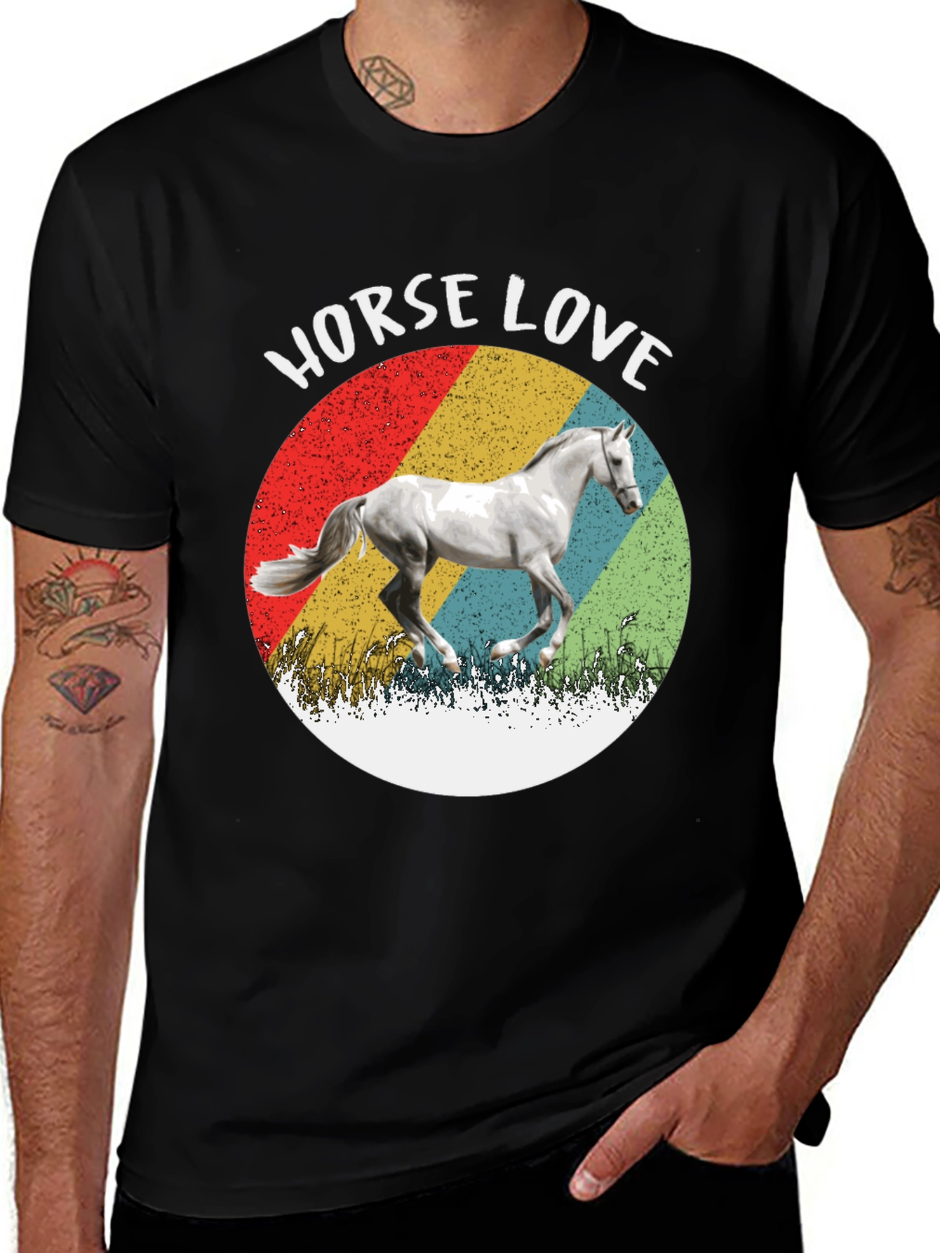 Horse Love T-Shirt - Retro Style Tee