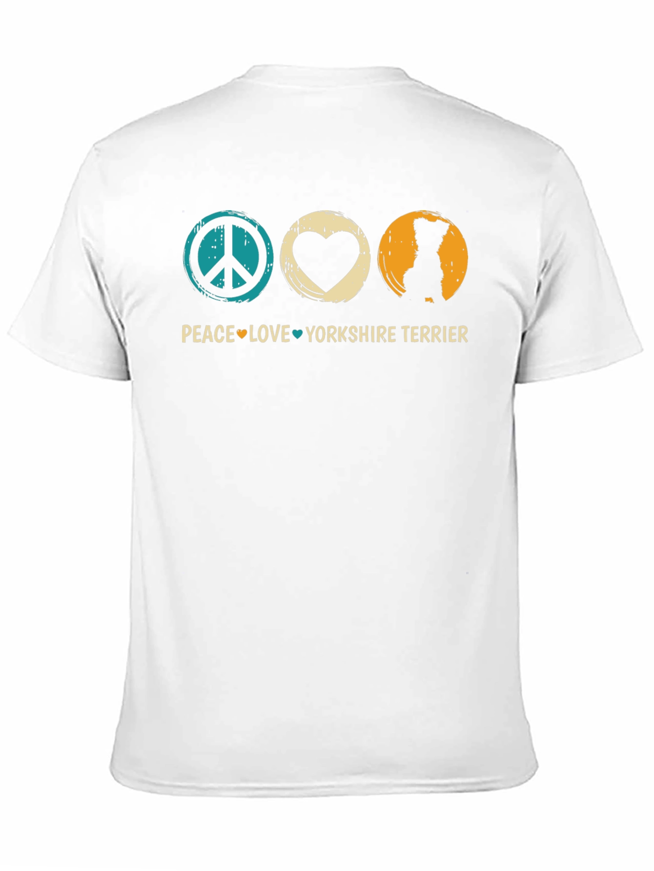 Peace Love Yorkshire Terrier Graphic Tee