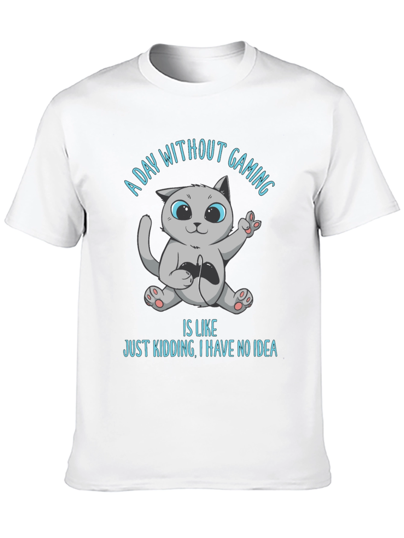 Gaming Cat T-Shirt - A Day Without Gaming