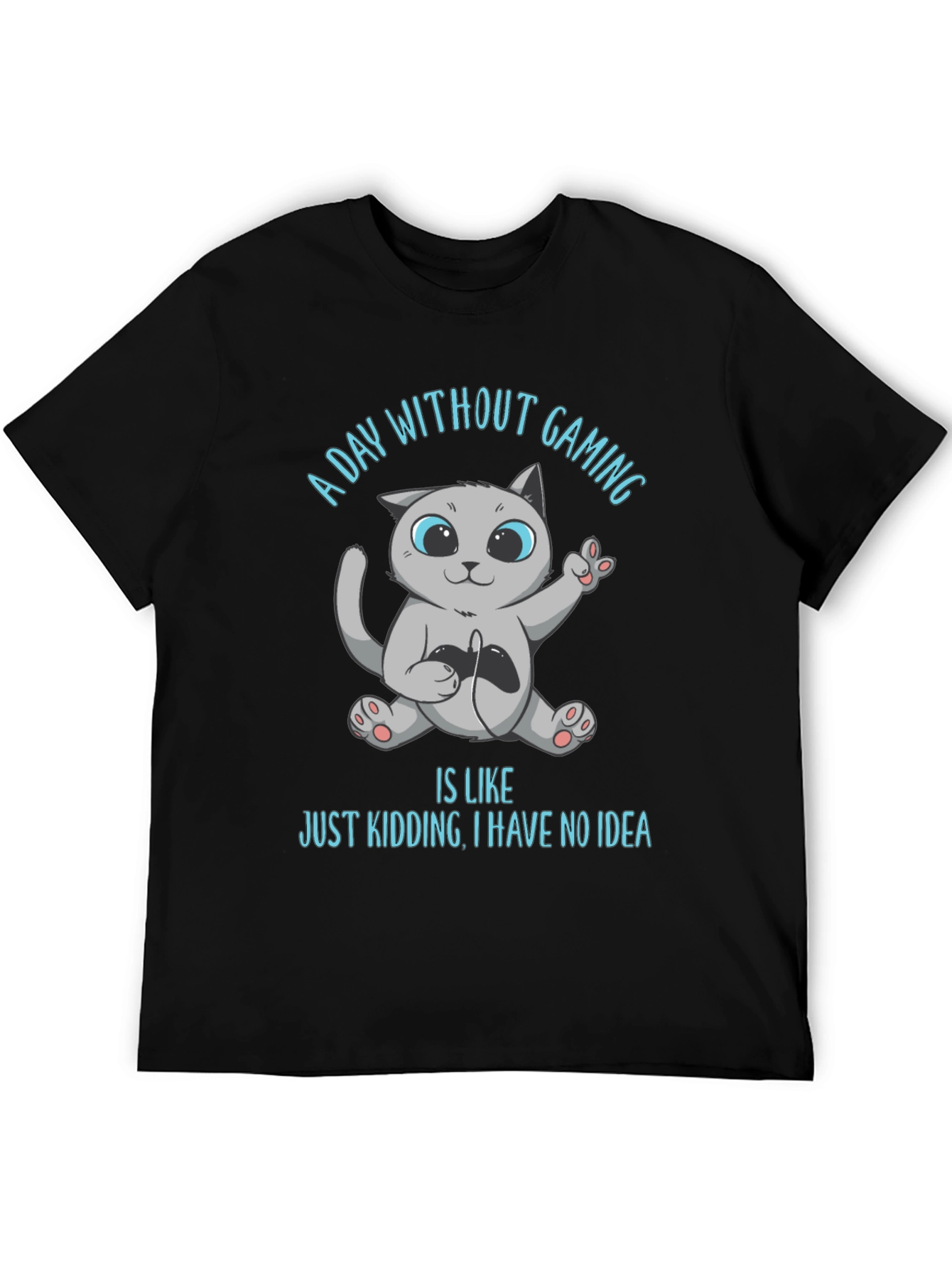 Gaming Cat T-Shirt - A Day Without Gaming