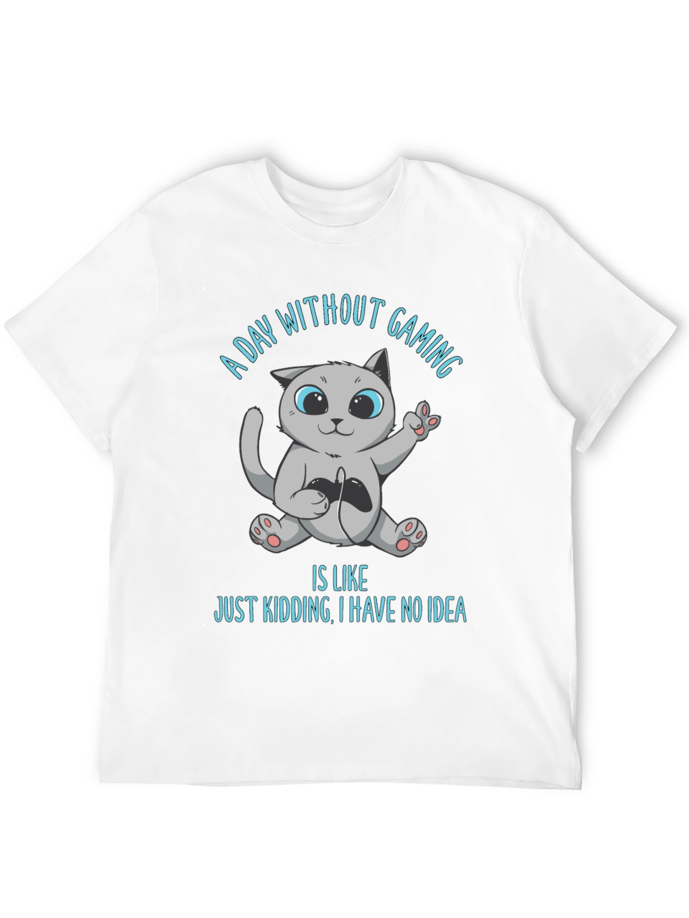 Gaming Cat T-Shirt - A Day Without Gaming