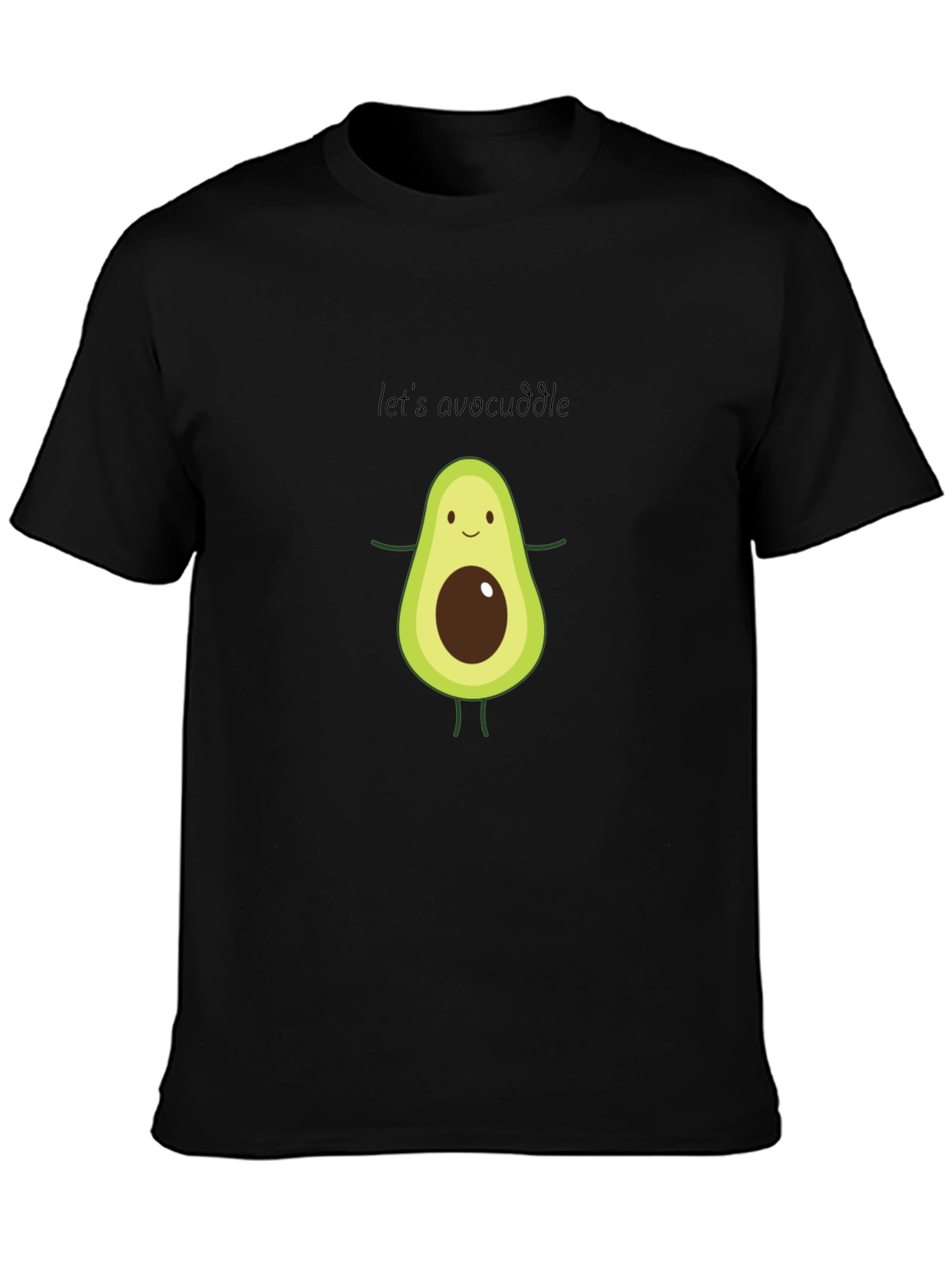 Cute Avocado Graphic Tee - Lets Avocuddle