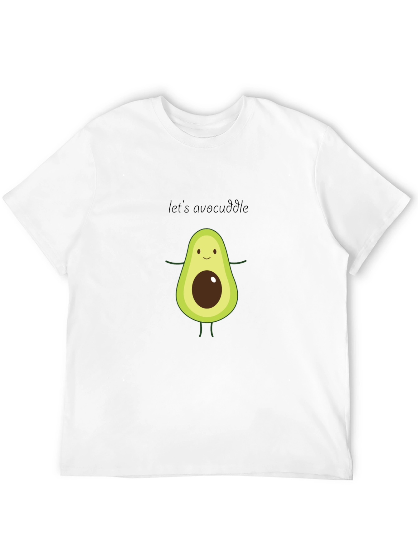 Cute Avocado Graphic Tee - Lets Avocuddle