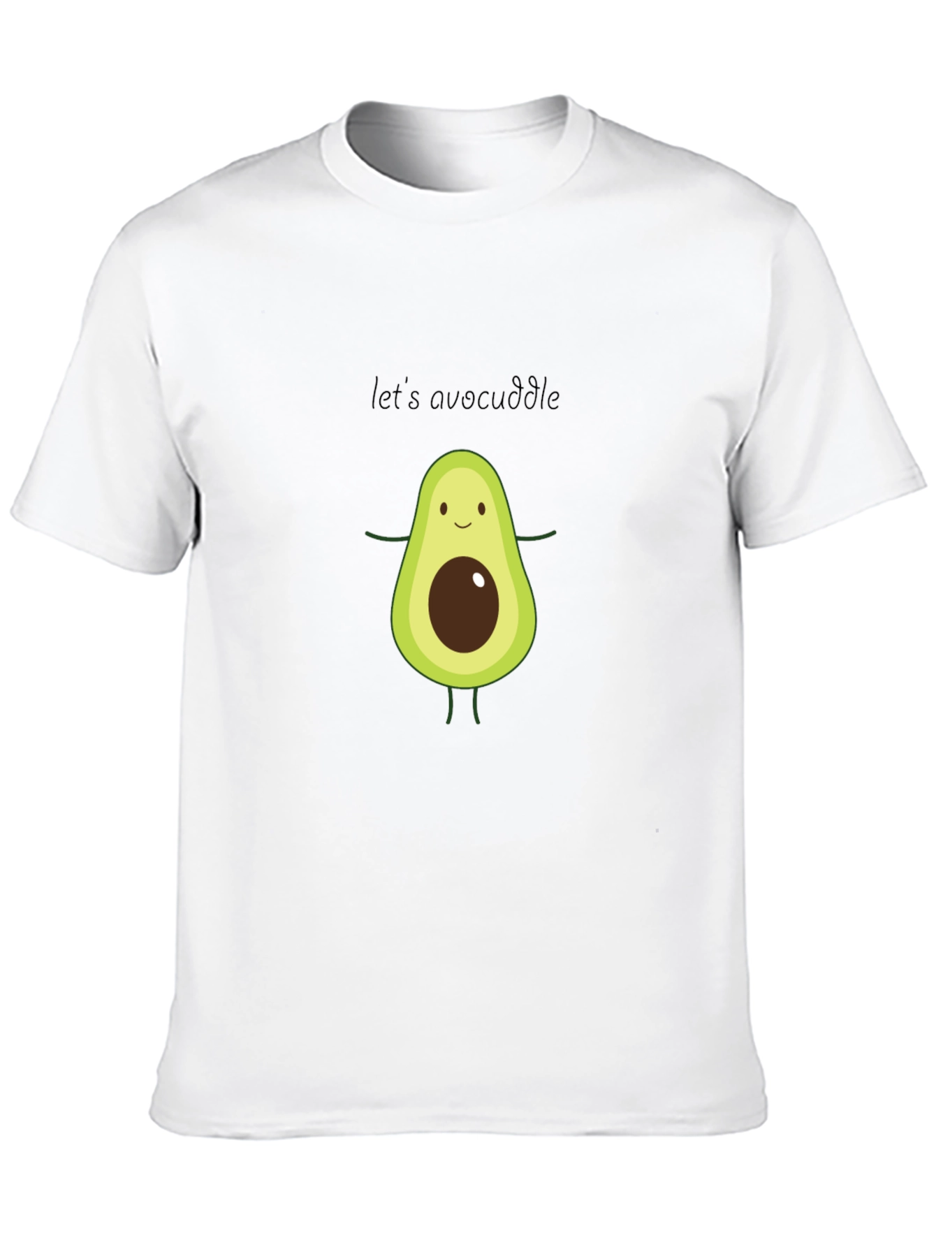 Cute Avocado Graphic Tee - Lets Avocuddle