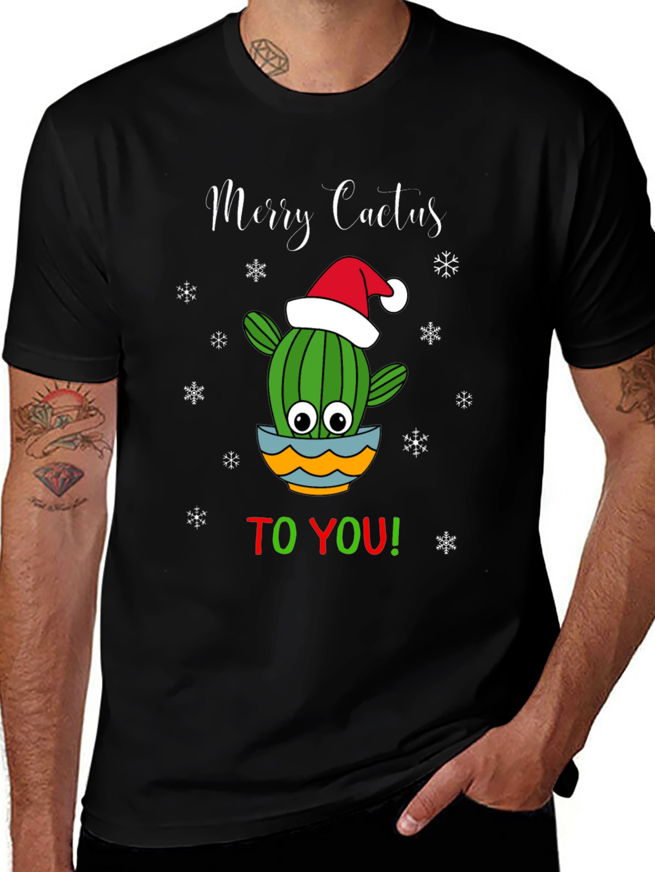 Merry Cactus Christmas T-Shirt