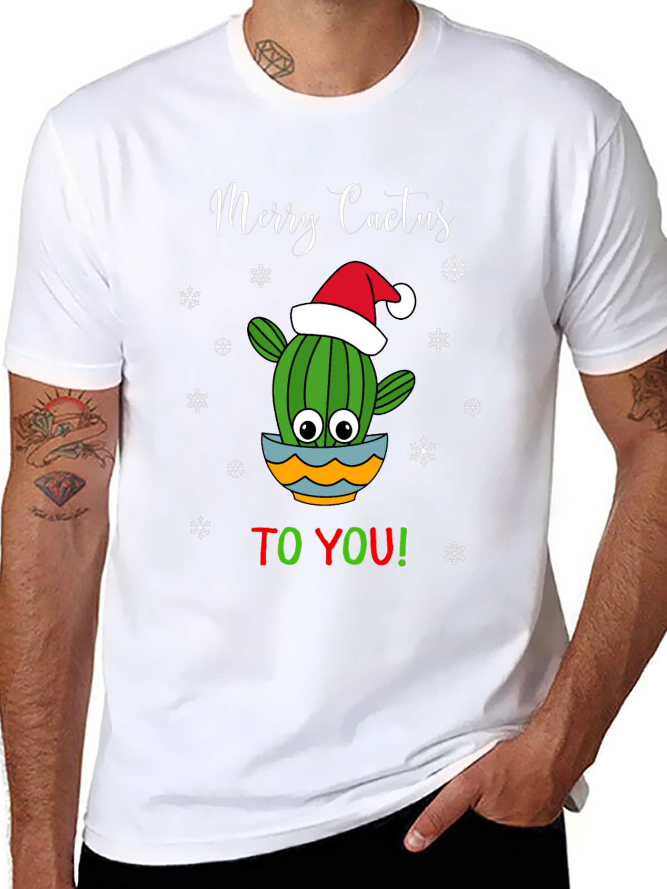 Merry Cactus Christmas T-Shirt