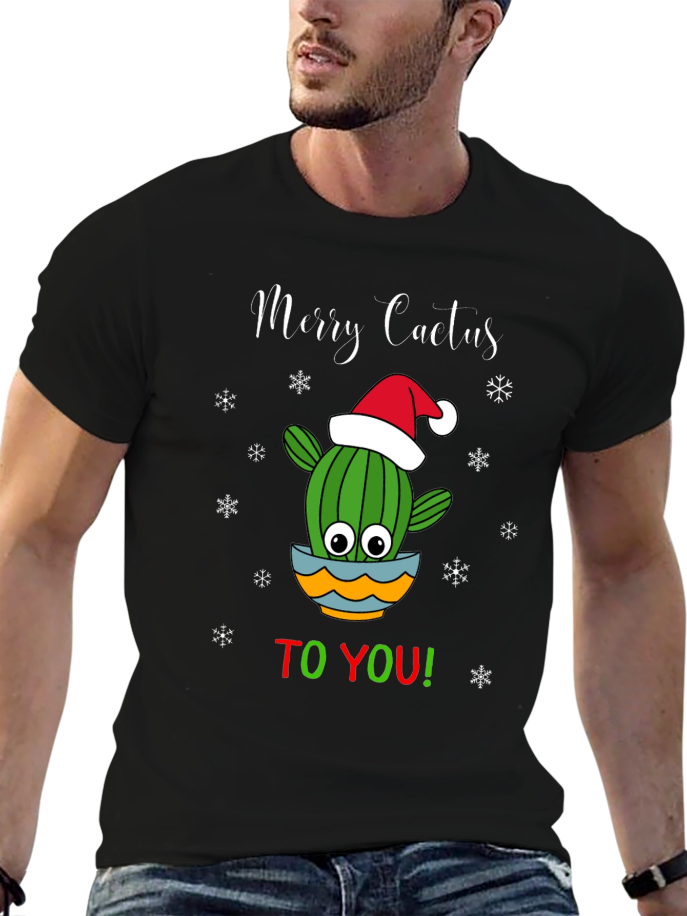 Merry Cactus Christmas T-Shirt
