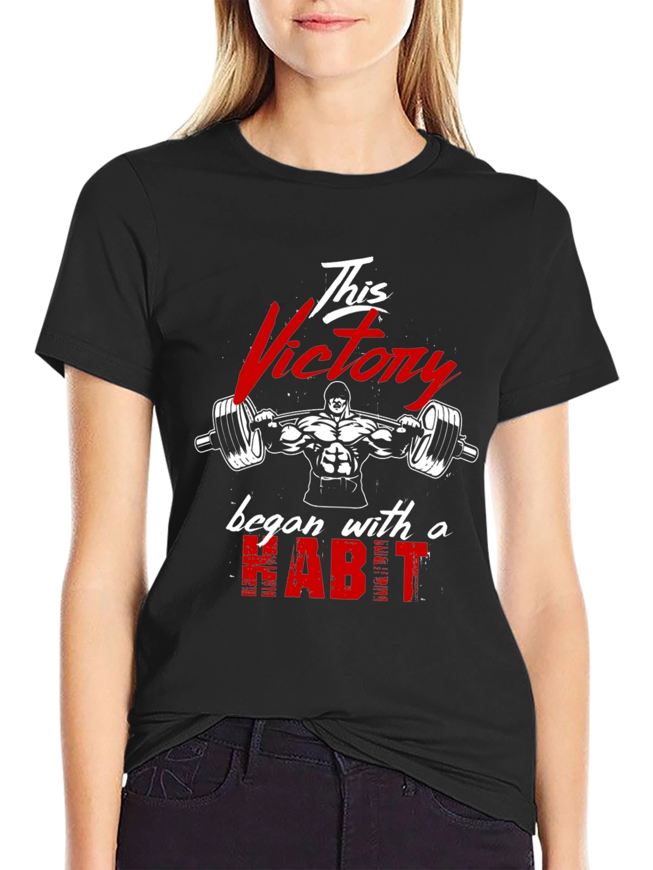 Victory Habit Gym T-Shirt - Fitness Motivation