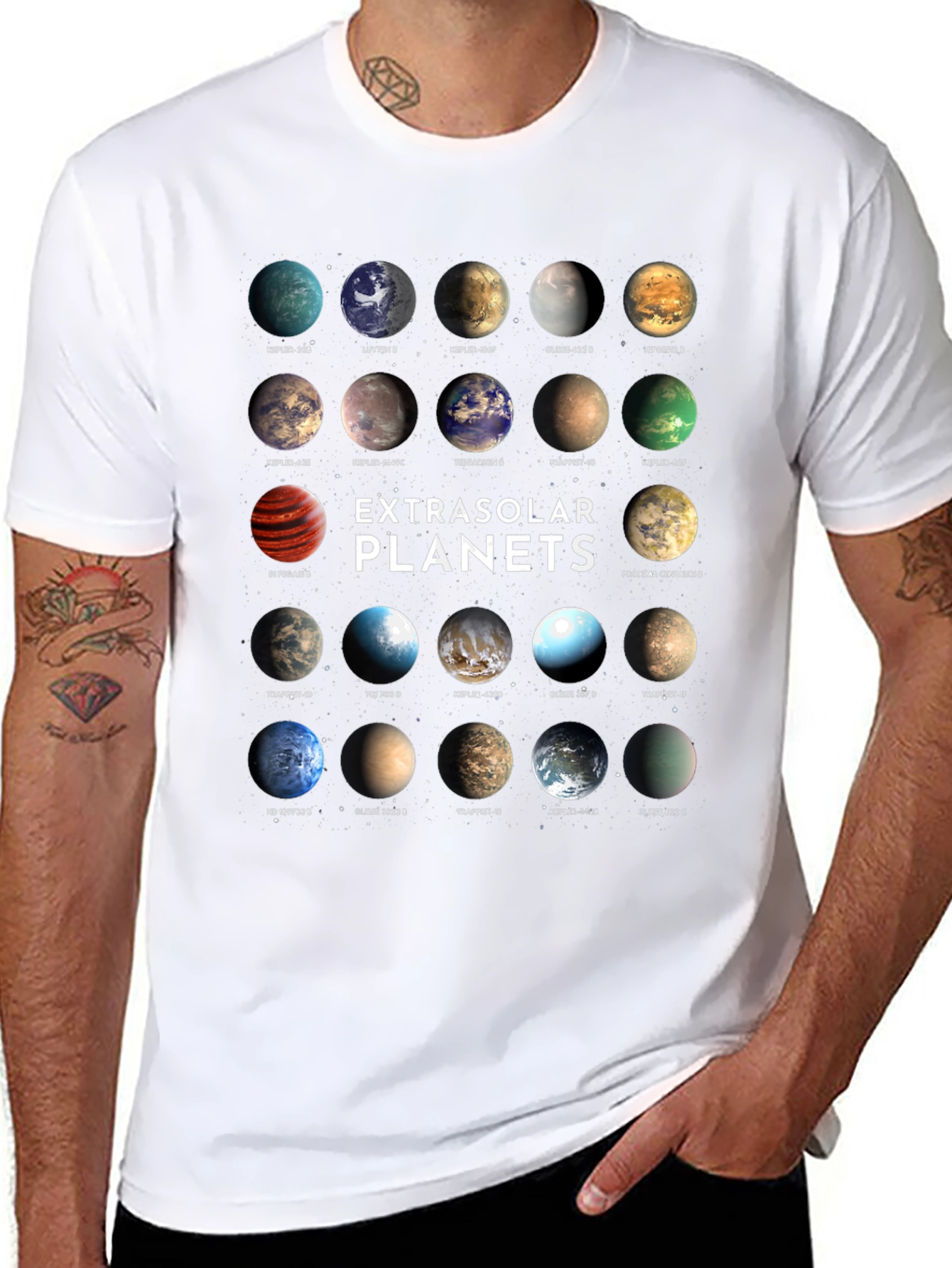 Exoplanets Graphic Print T-Shirt