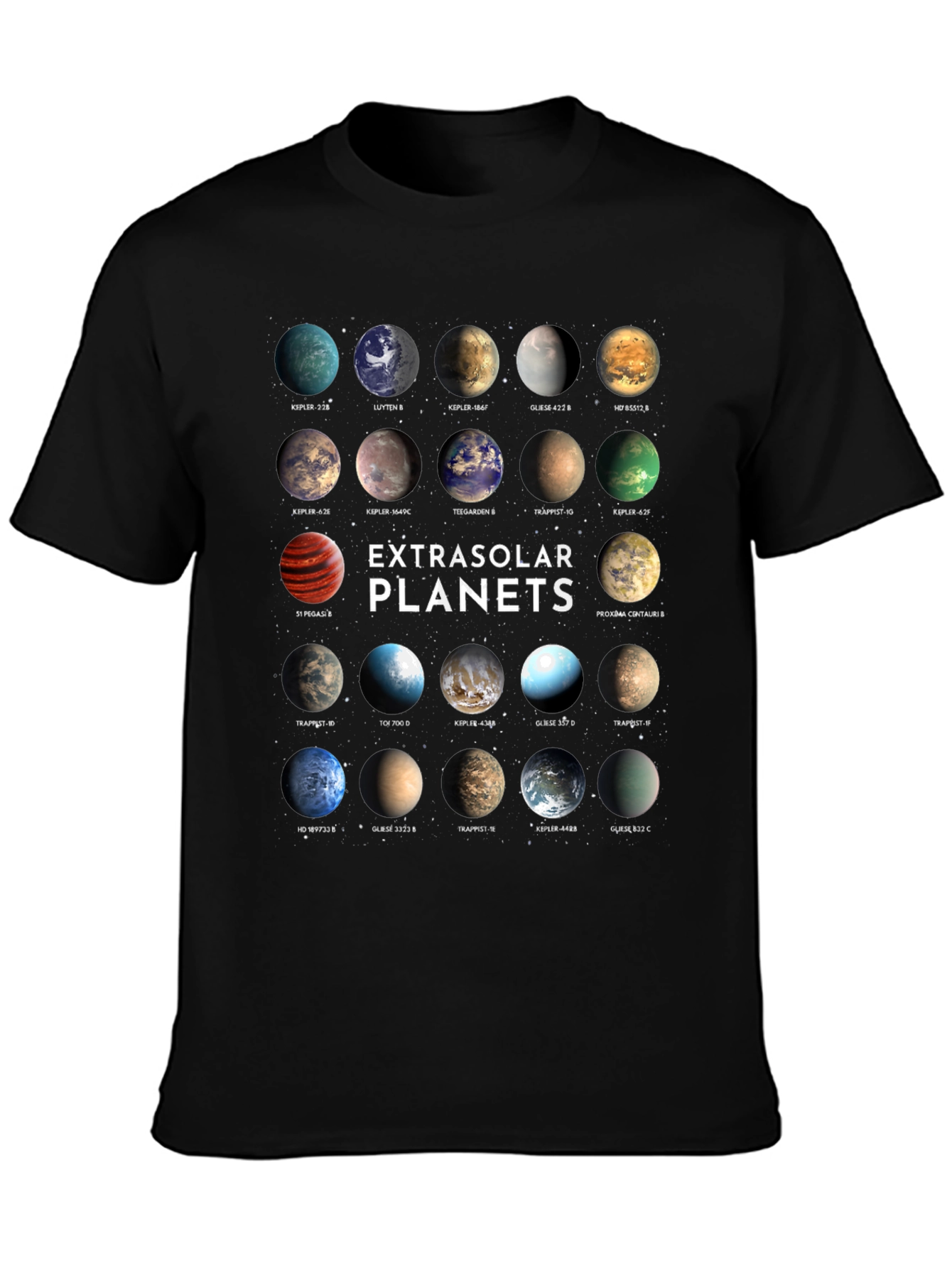 Exoplanets Graphic Print T-Shirt