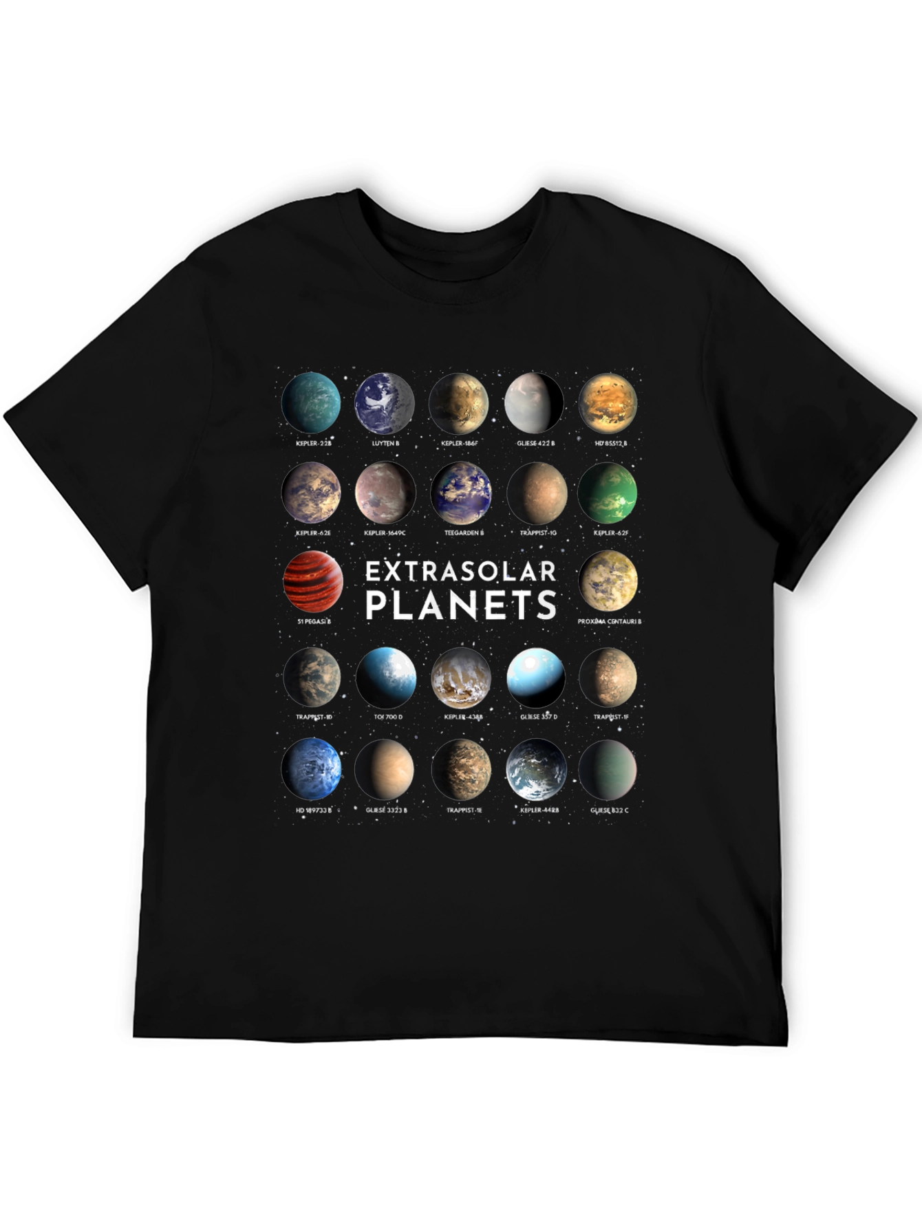 Exoplanets Graphic Print T-Shirt