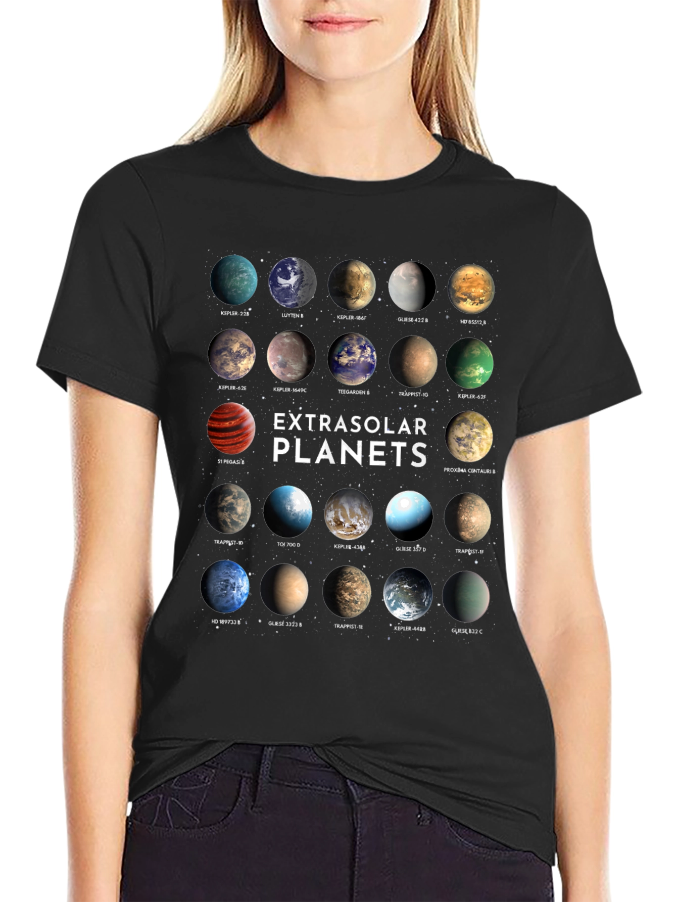Exoplanets Graphic Print T-Shirt