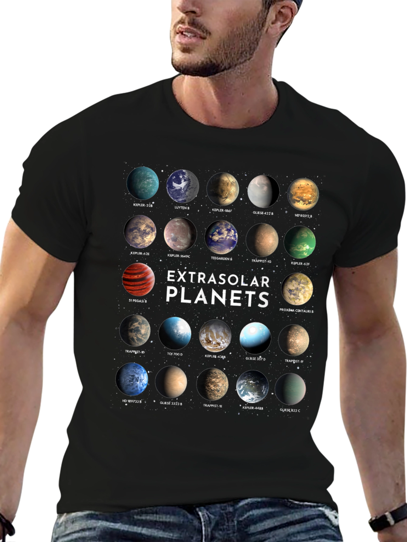 Exoplanets Graphic Print T-Shirt