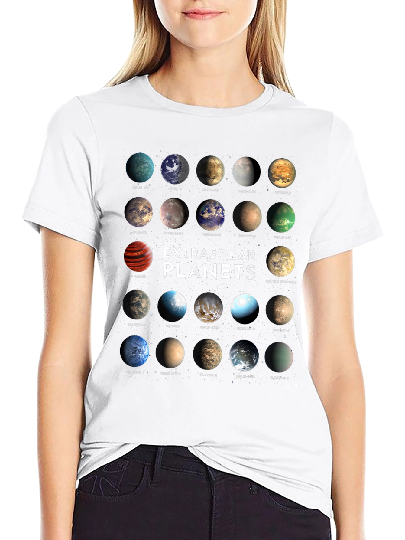 Exoplanets Graphic Print T-Shirt