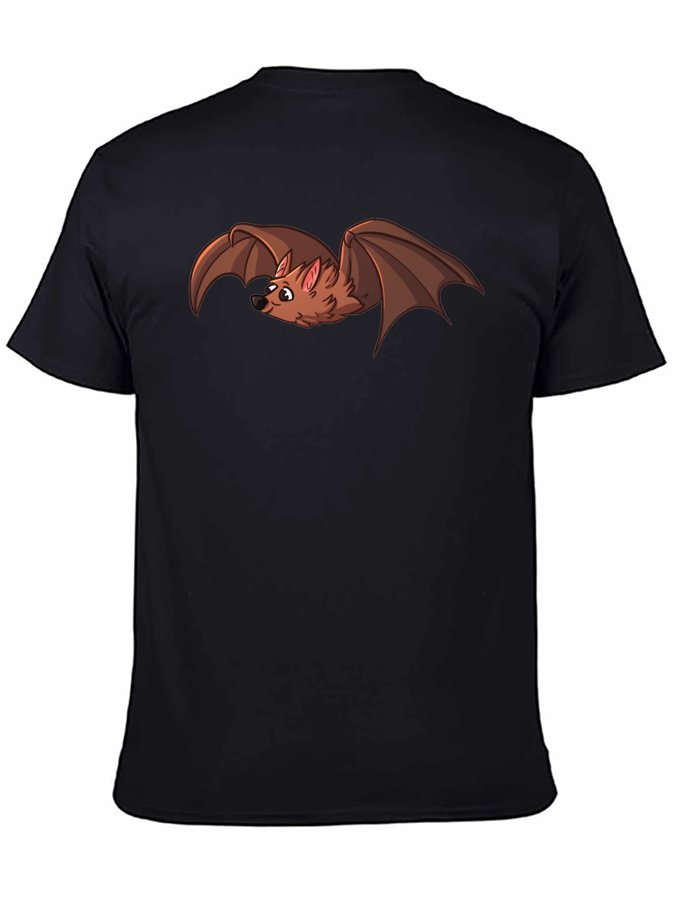 Cartoon Bat Graphic T-Shirt - Soft Cotton Blend Tee