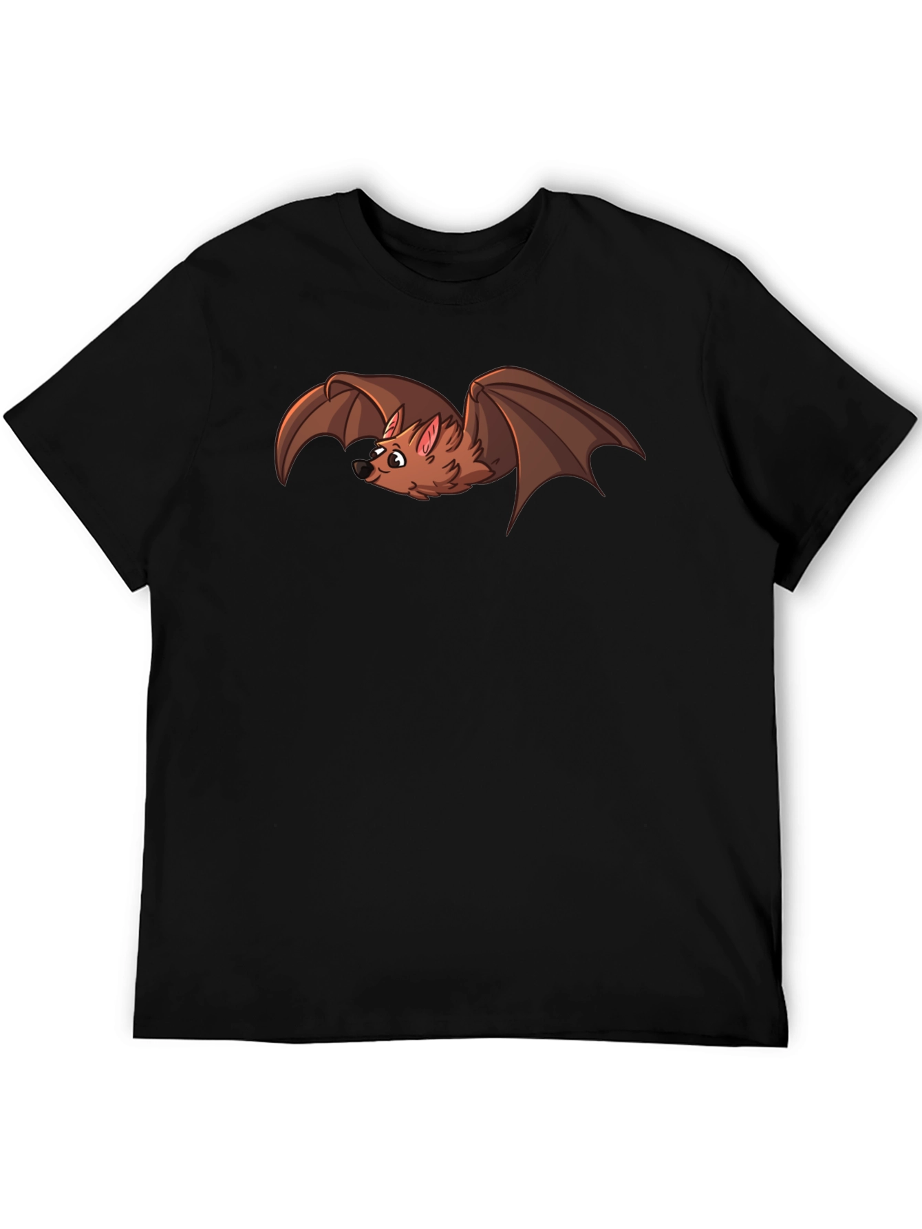Cartoon Bat Graphic T-Shirt - Soft Cotton Blend Tee