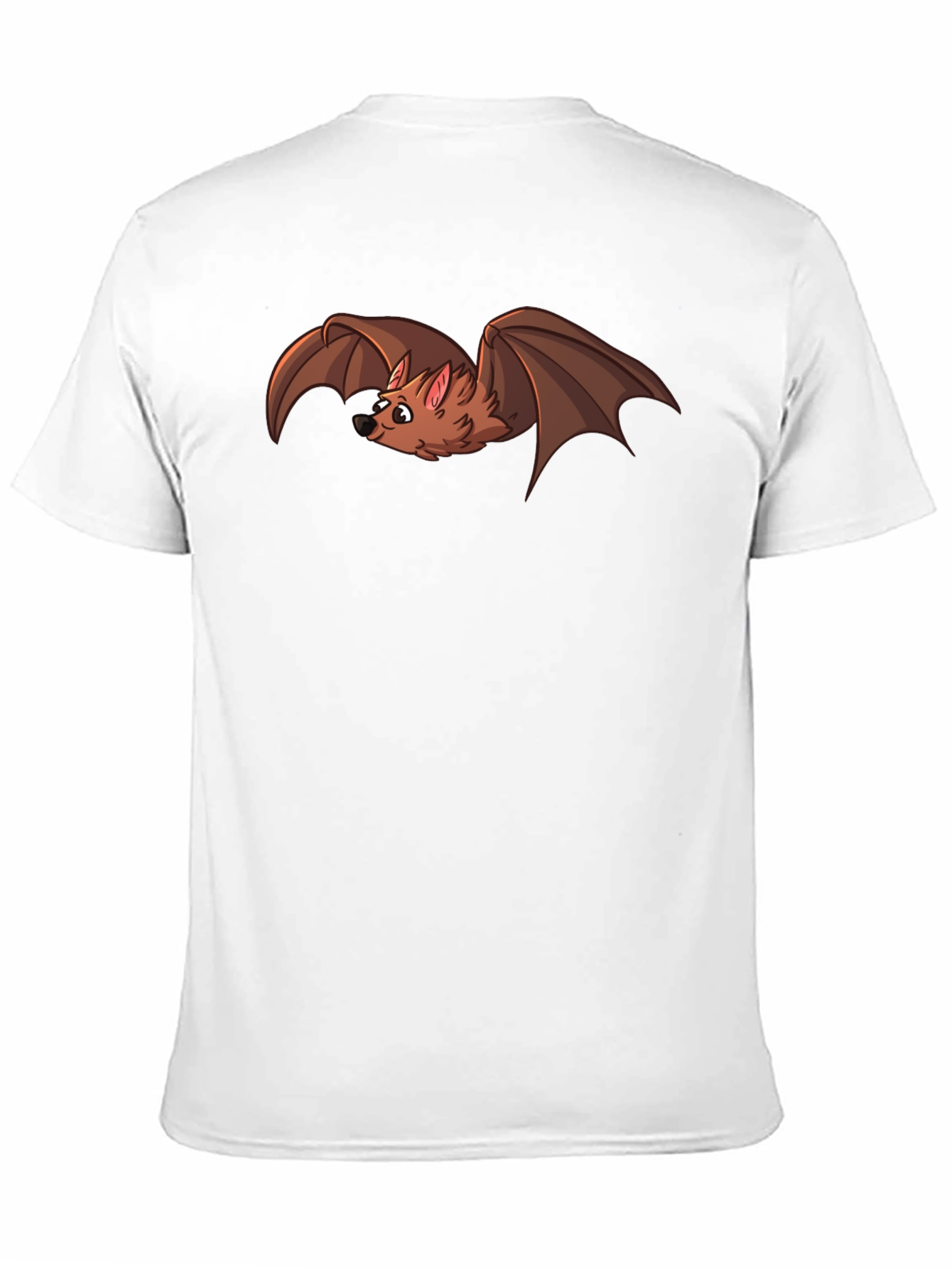 Cartoon Bat Graphic T-Shirt - Soft Cotton Blend Tee