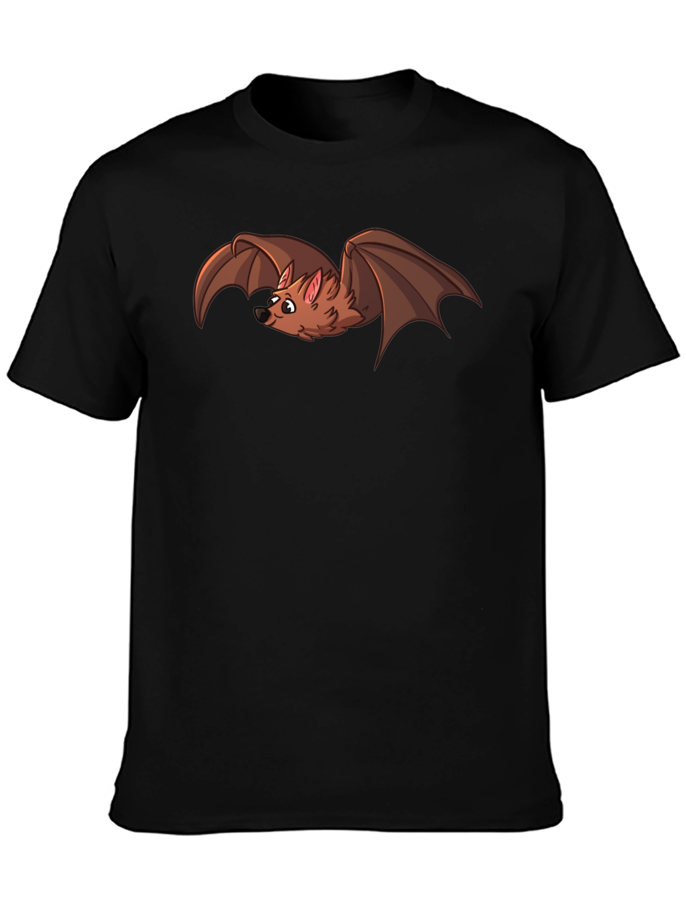 Cartoon Bat Graphic T-Shirt - Soft Cotton Blend Tee