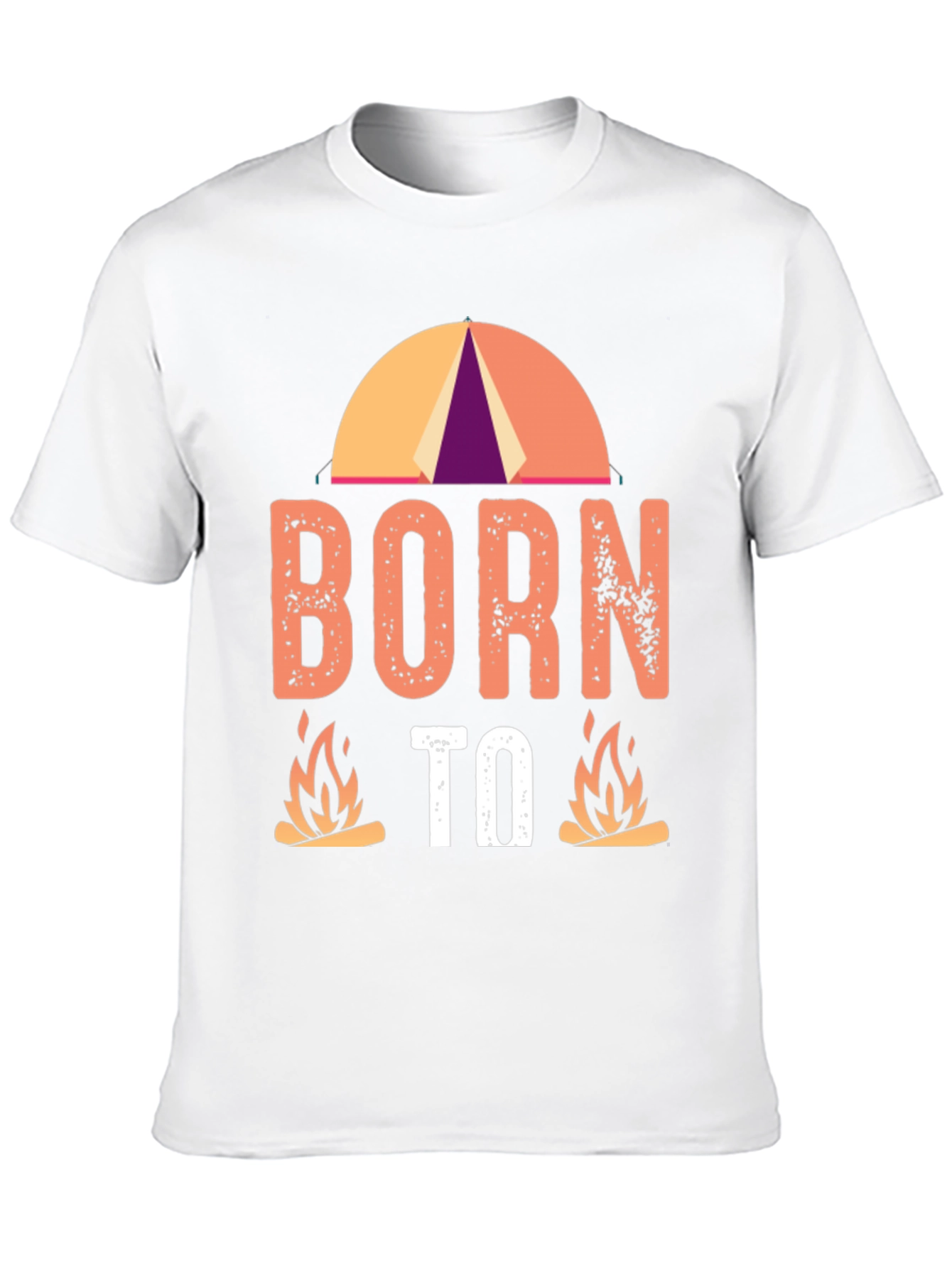Born to Camp Black Graphic Tee