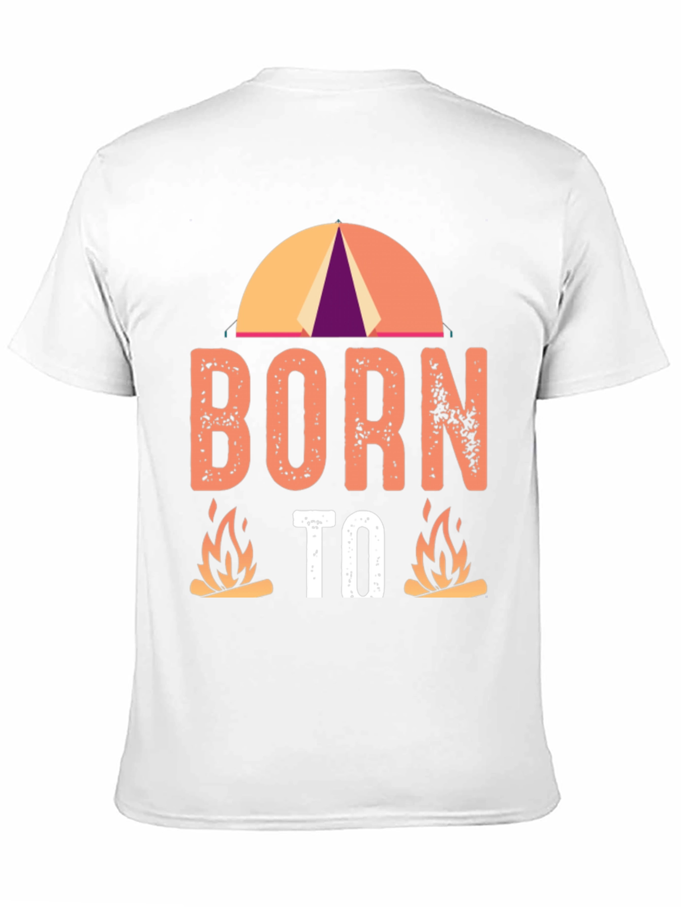 Born to Camp Black Graphic Tee