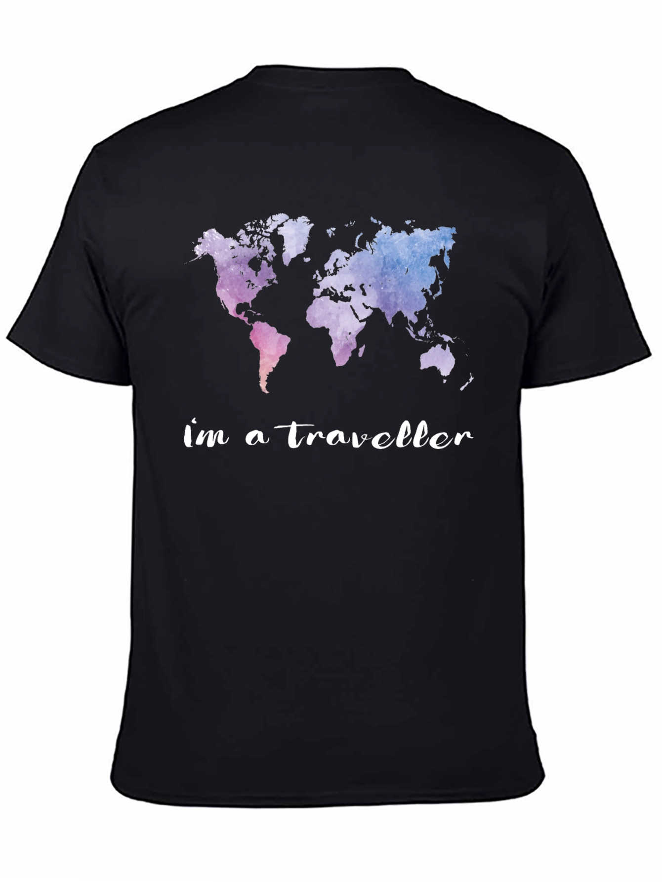 World Map Im a Traveller Graphic Tee
