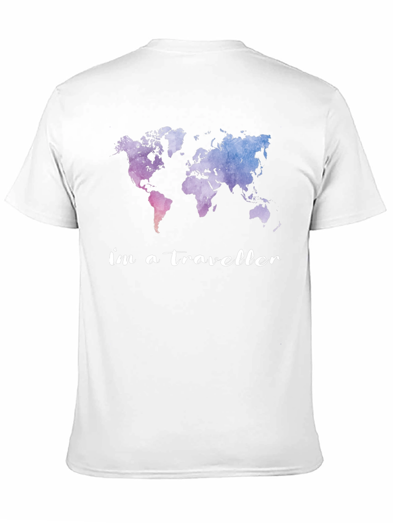 World Map Im a Traveller Graphic Tee