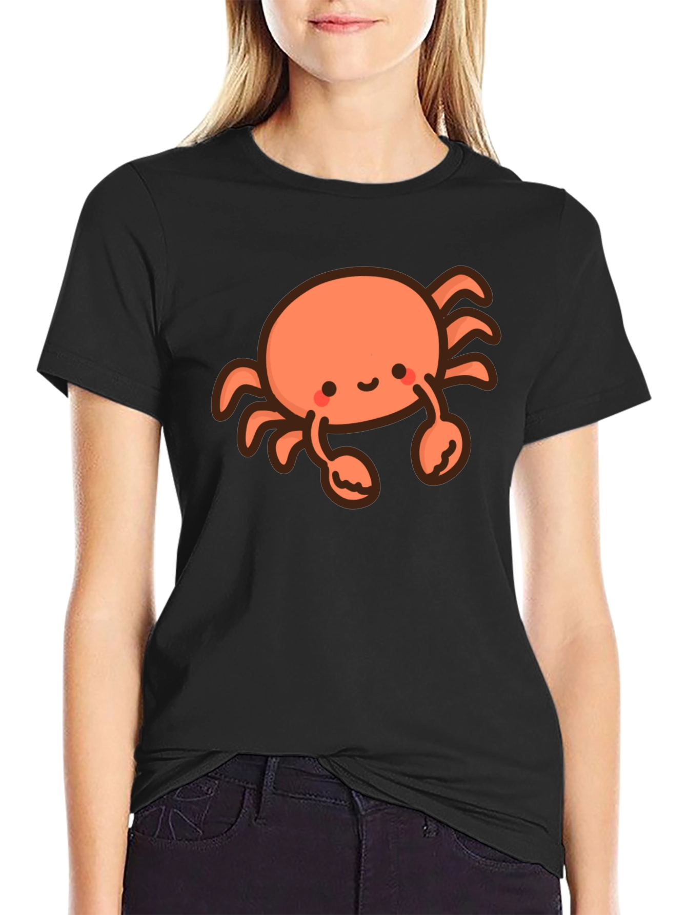 Cute Crab Graphic T-Shirt - Soft Cotton Tee