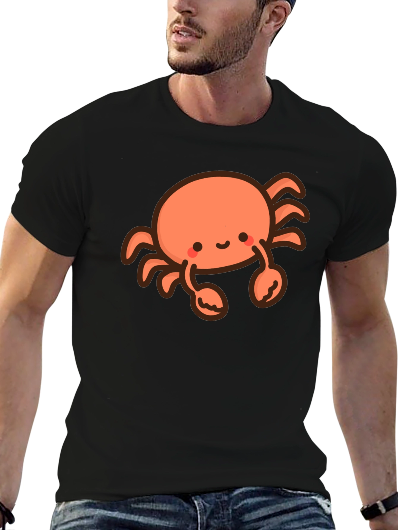 Cute Crab Graphic T-Shirt - Soft Cotton Tee