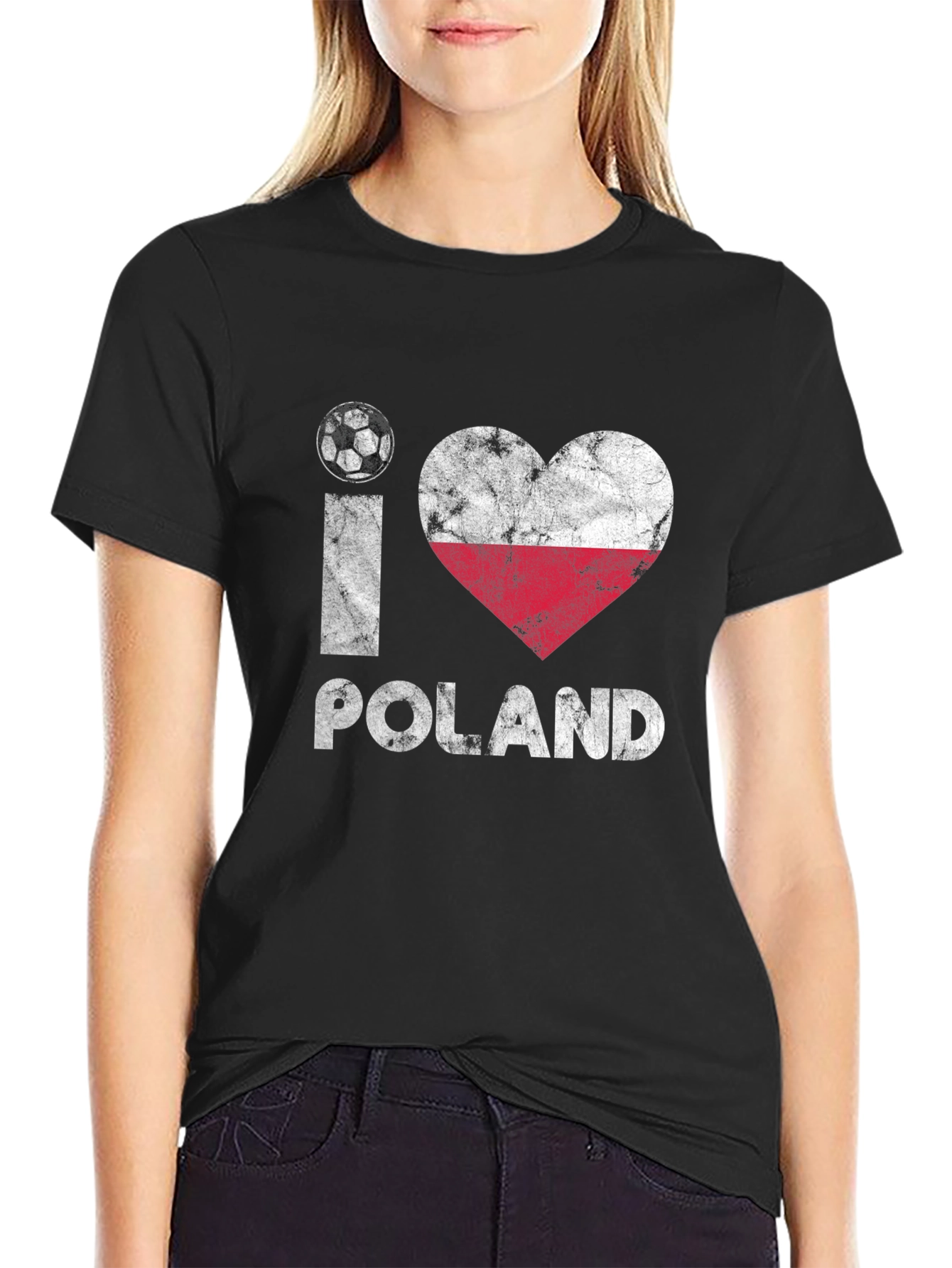I Love Poland Soccer T-Shirt
