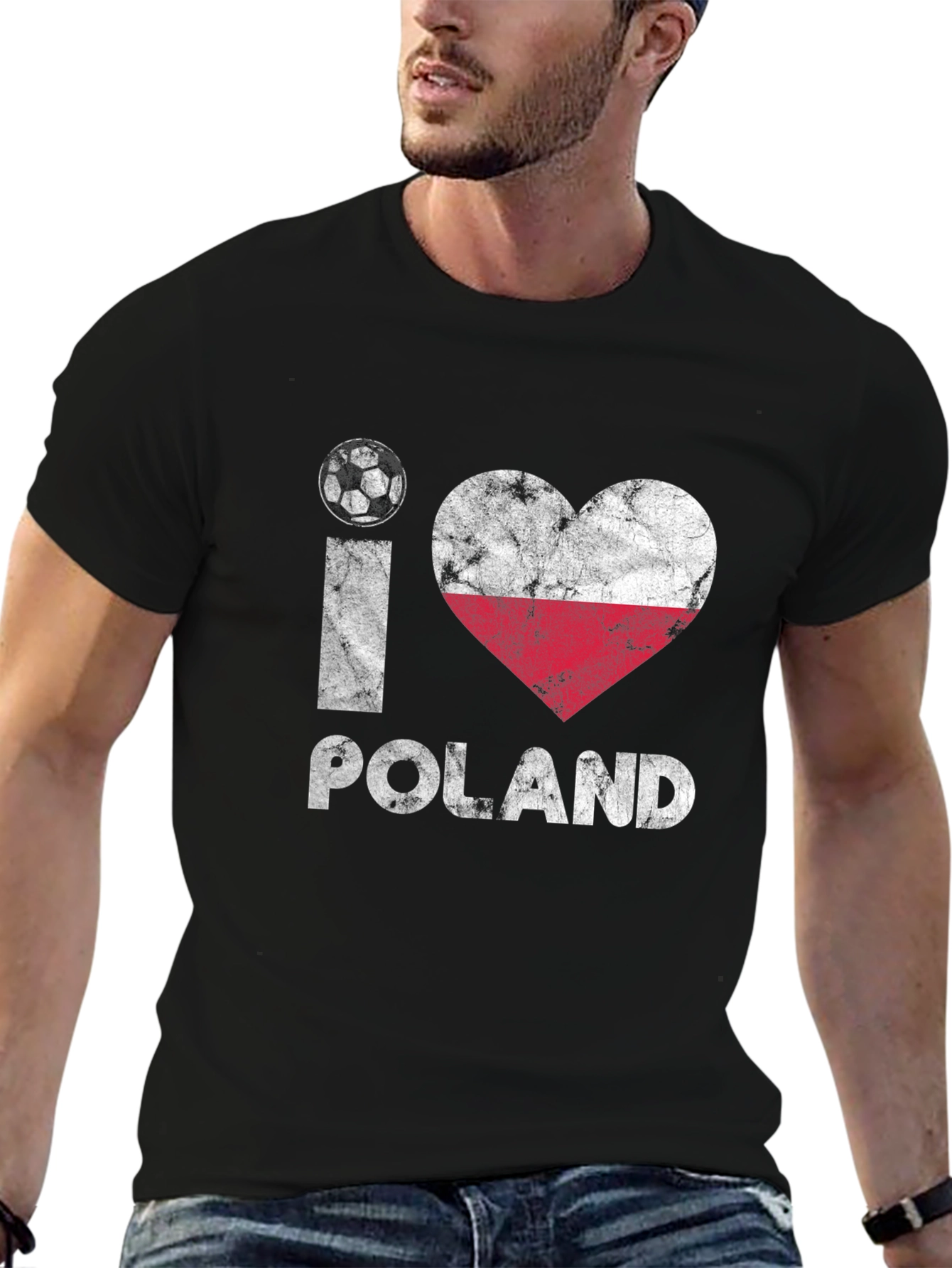I Love Poland Soccer T-Shirt