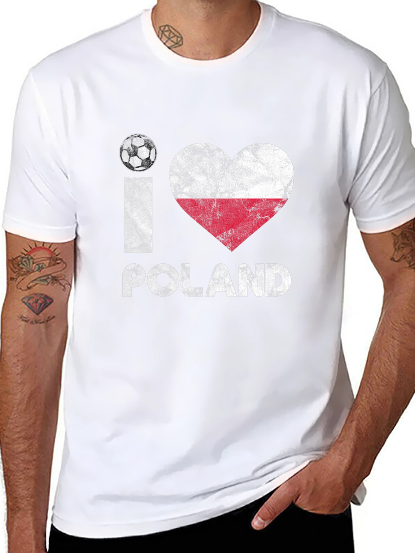 I Love Poland Soccer T-Shirt